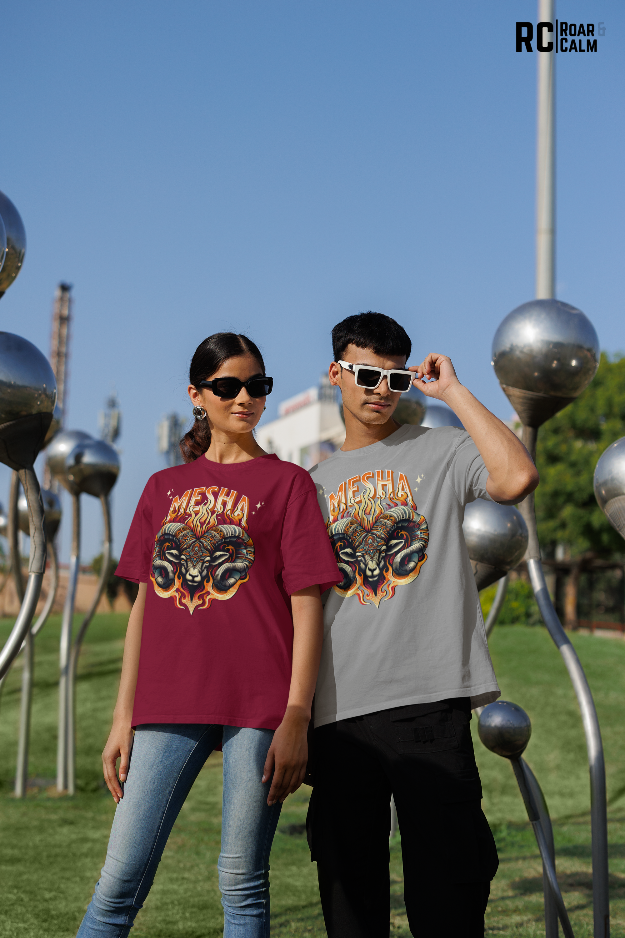 Mesha Zodiac Oversized T-Shirt (UNISEX) – Roar & Calm Collection