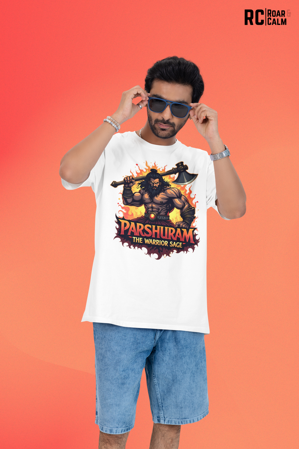 Parshuram Oversized T-Shirt – Roar & Calm Collection