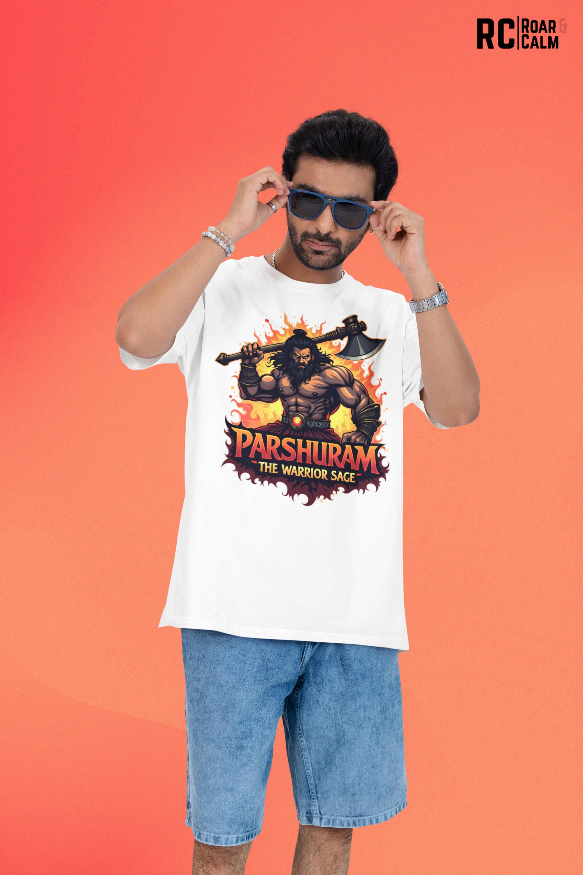 Parshuram Oversized T-Shirt – Roar & Calm Collection