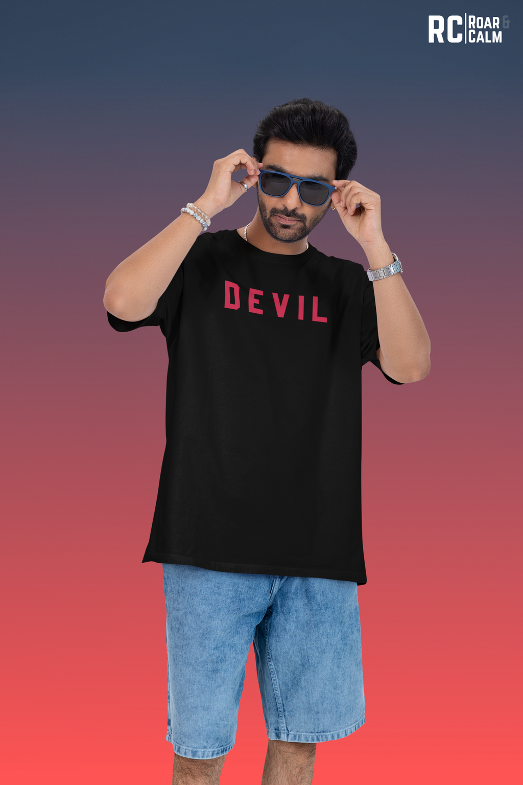 Devil Mode Oversized T-Shirt – Roar & Calm Collection