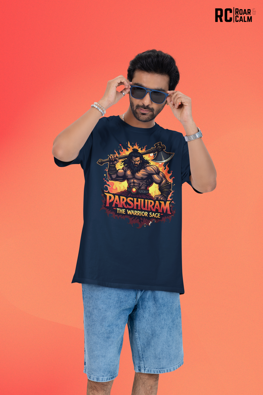Parshuram Oversized T-Shirt – Roar & Calm Collection