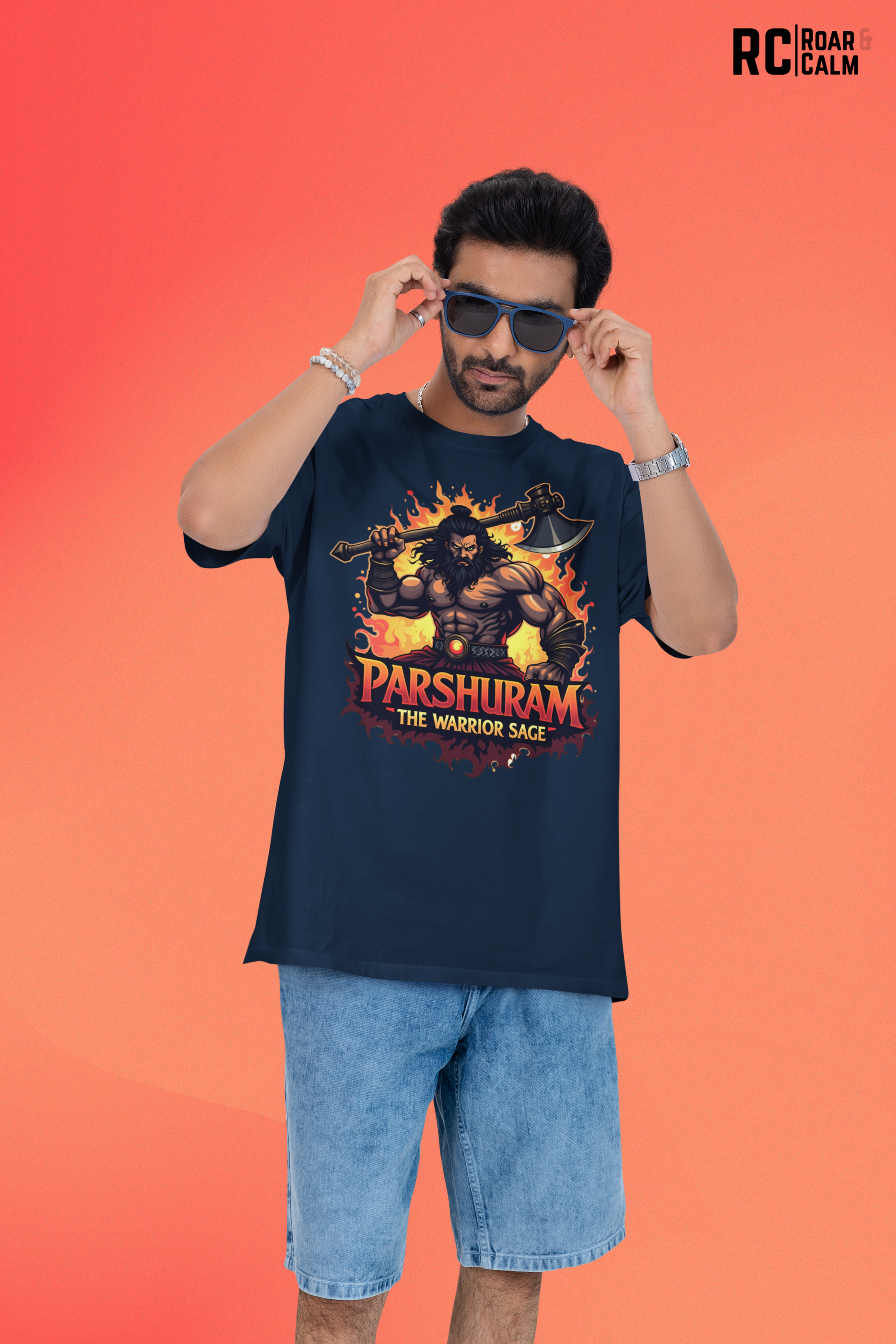 Parshuram Oversized T-Shirt – Roar & Calm Collection