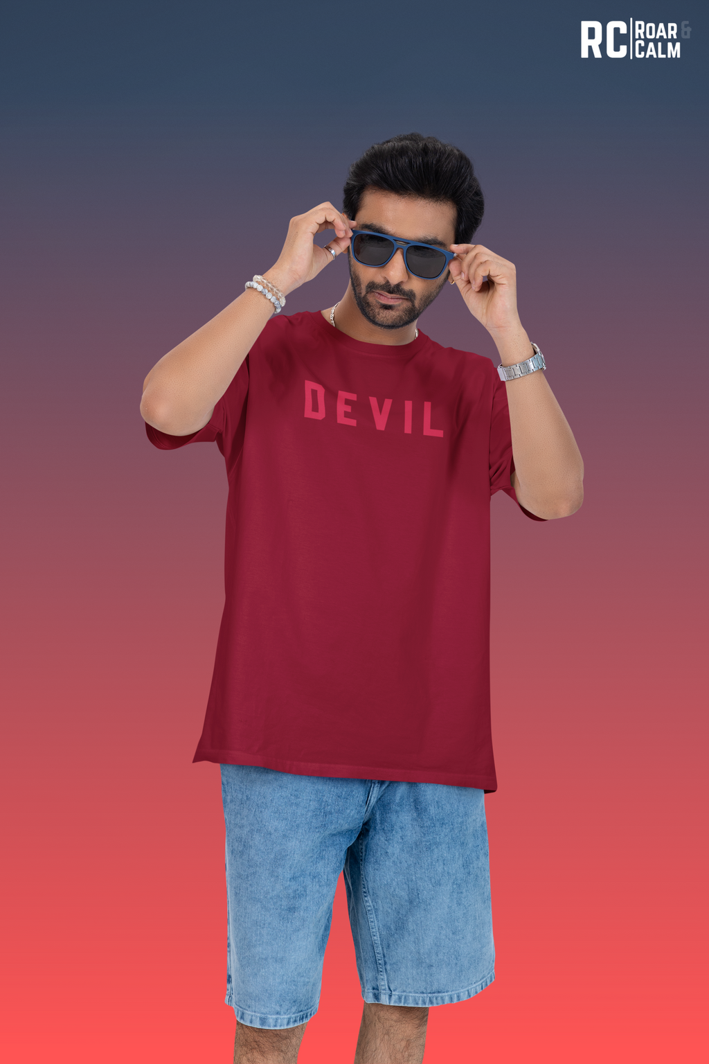 Devil Mode Oversized T-Shirt – Roar & Calm Collection