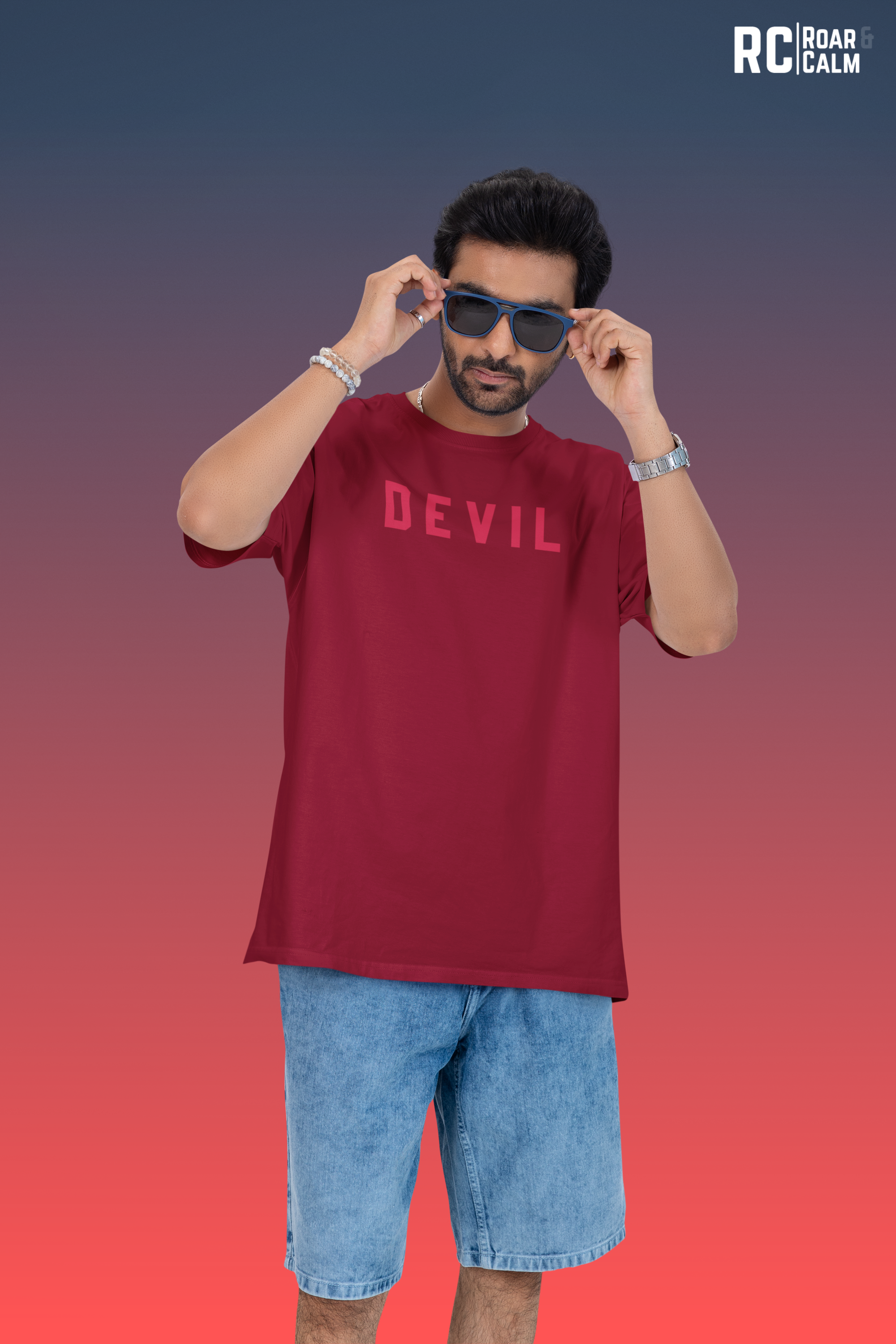 Devil Mode Oversized T-Shirt – Roar & Calm Collection