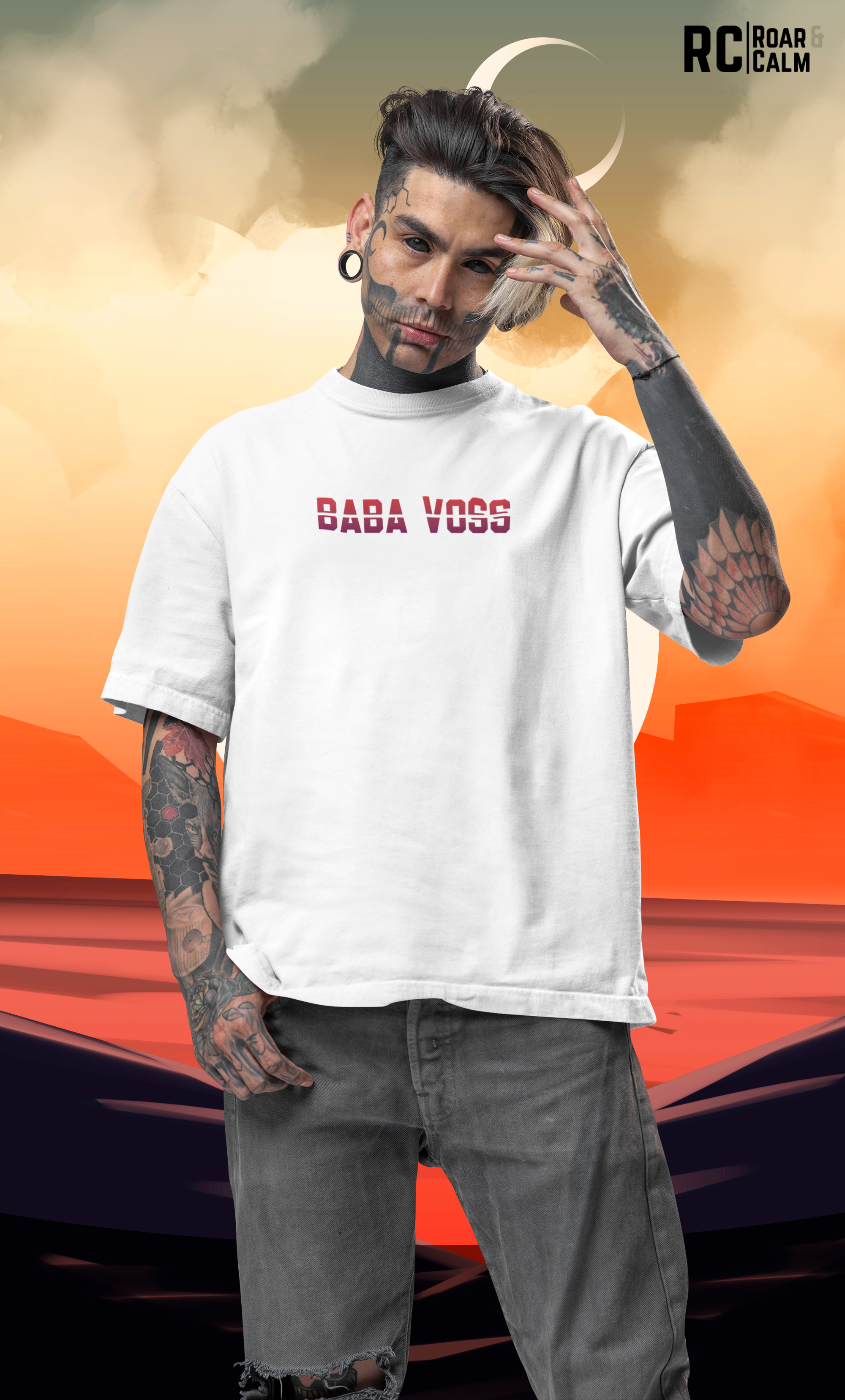 BABA VOSS Oversized T-Shirt Roar & Calm Collection
