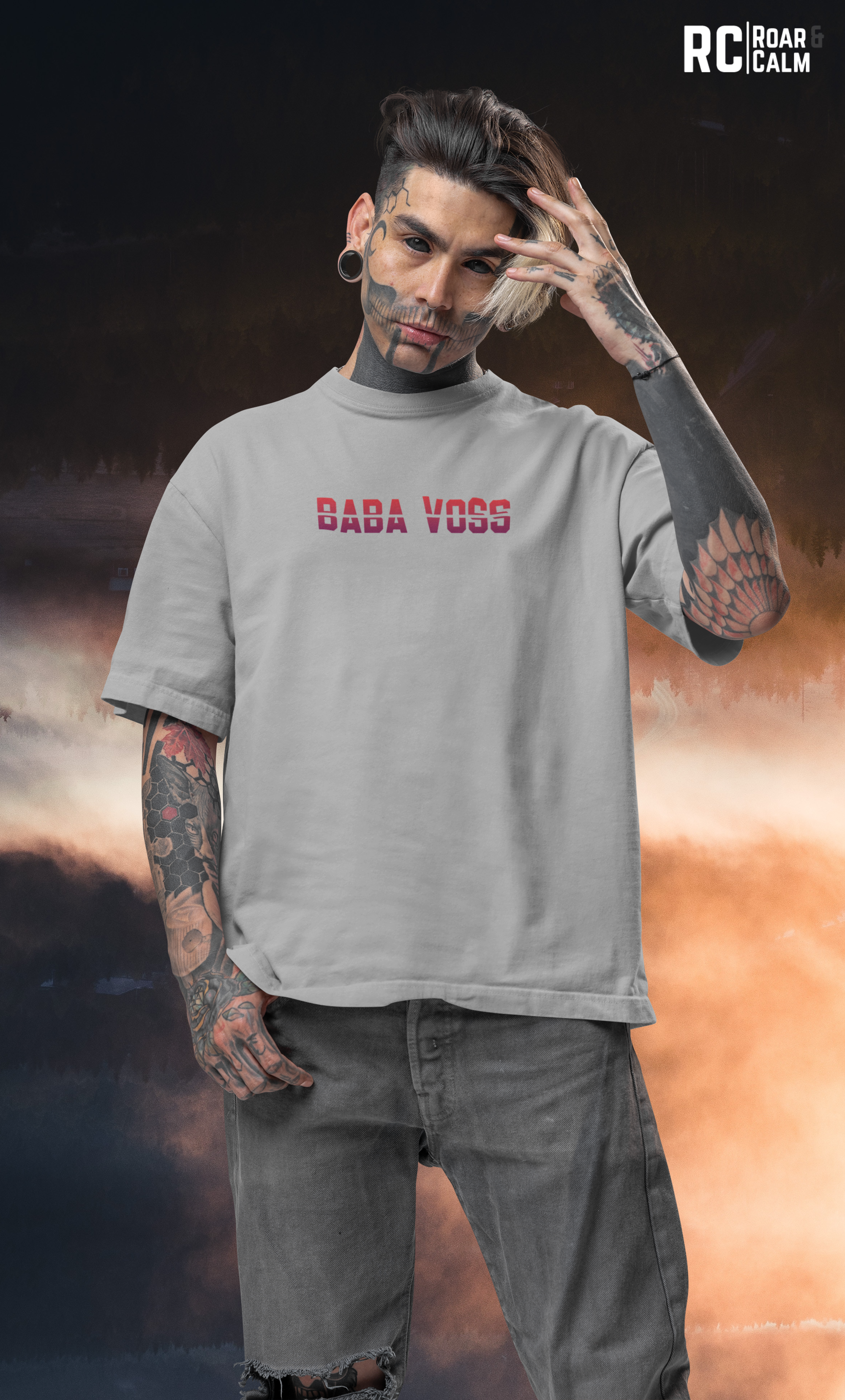 BABA VOSS Oversized T-Shirt Roar & Calm Collection