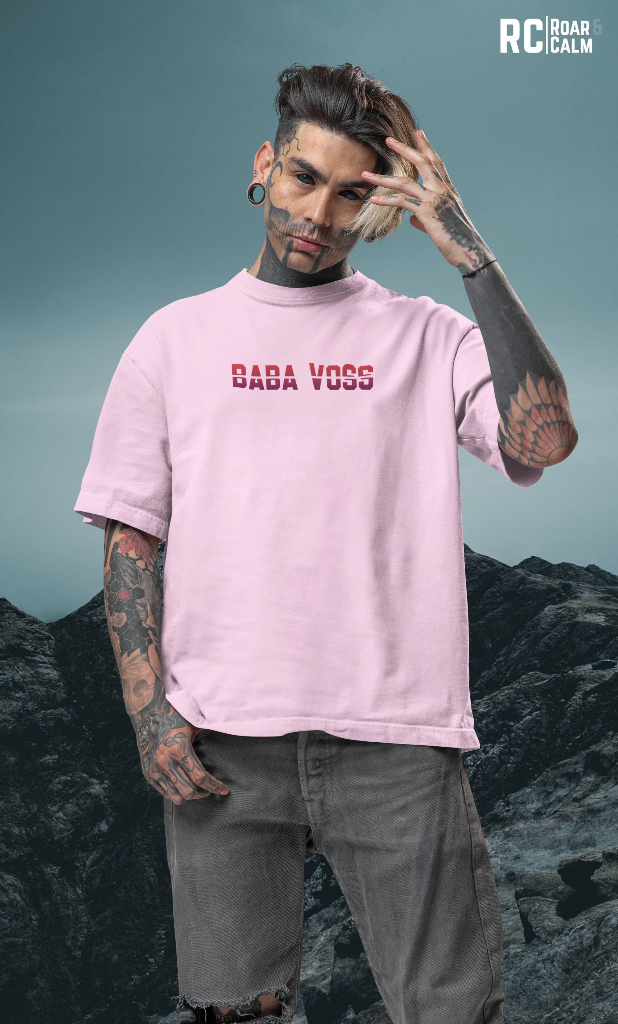 BABA VOSS Oversized T-Shirt Roar & Calm Collection
