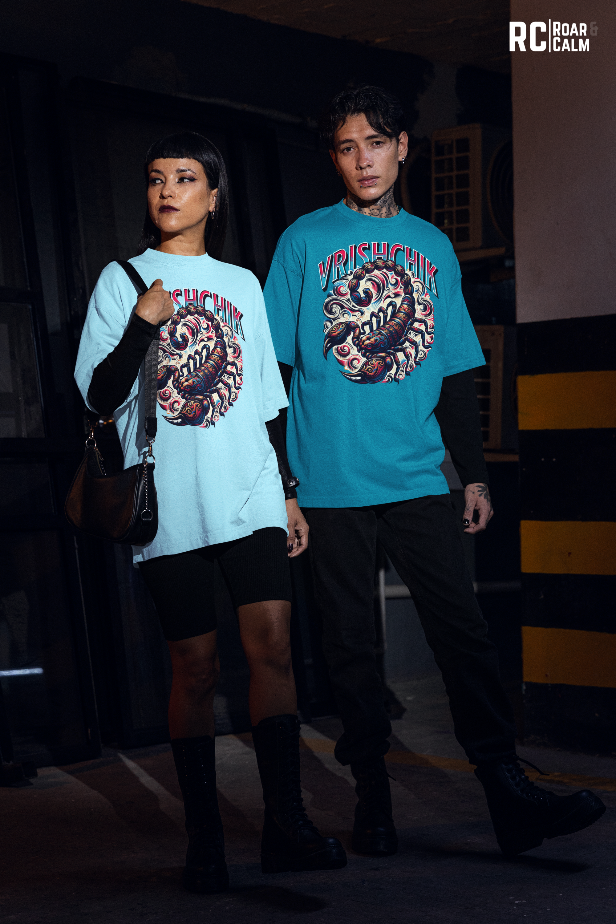 Vrischika Zodiac Oversized T-Shirt (UNISEX) – Roar & Calm Collection