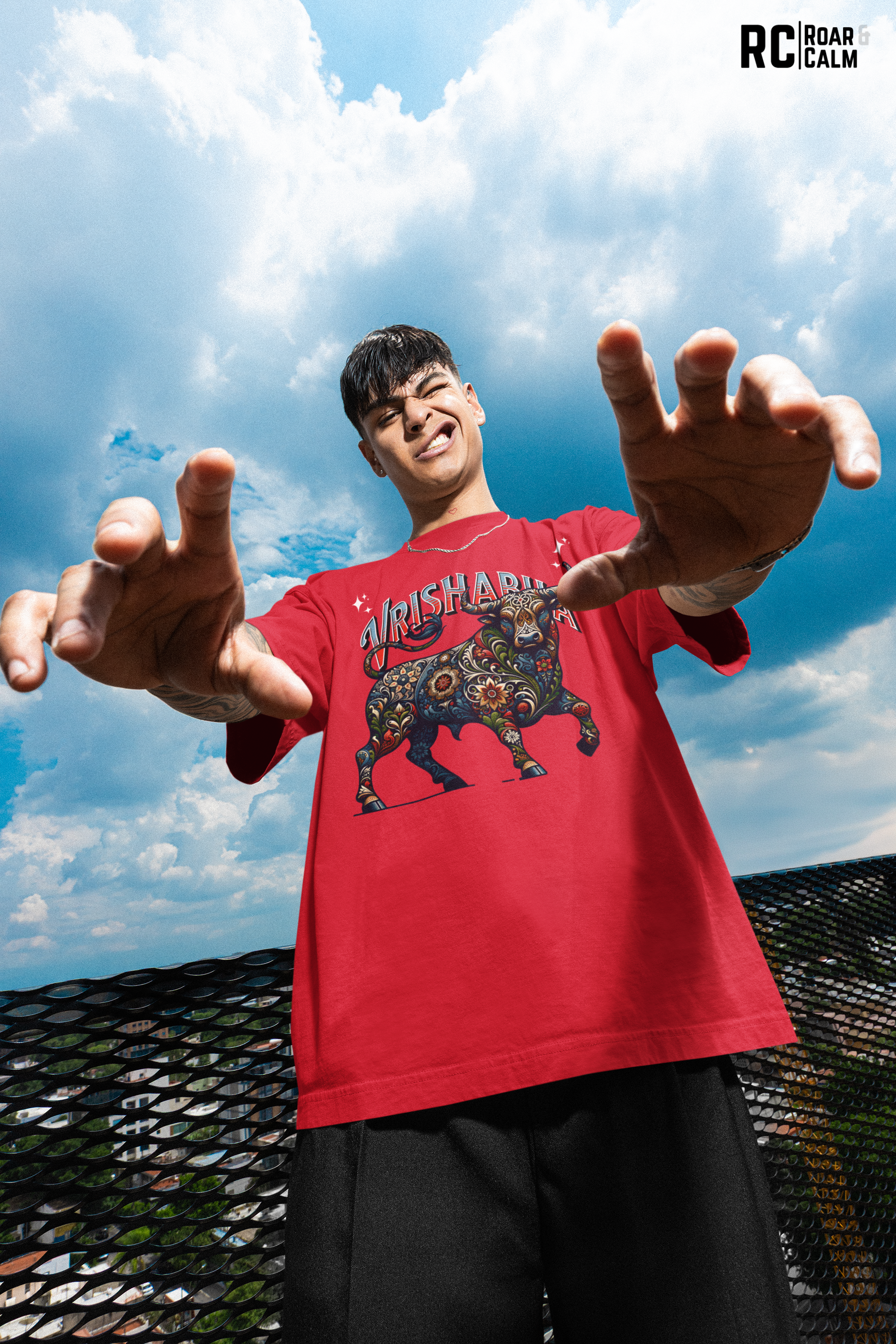Vrushabha Zodiac Oversized T-Shirt (UNISEX) – Roar & Calm Collection