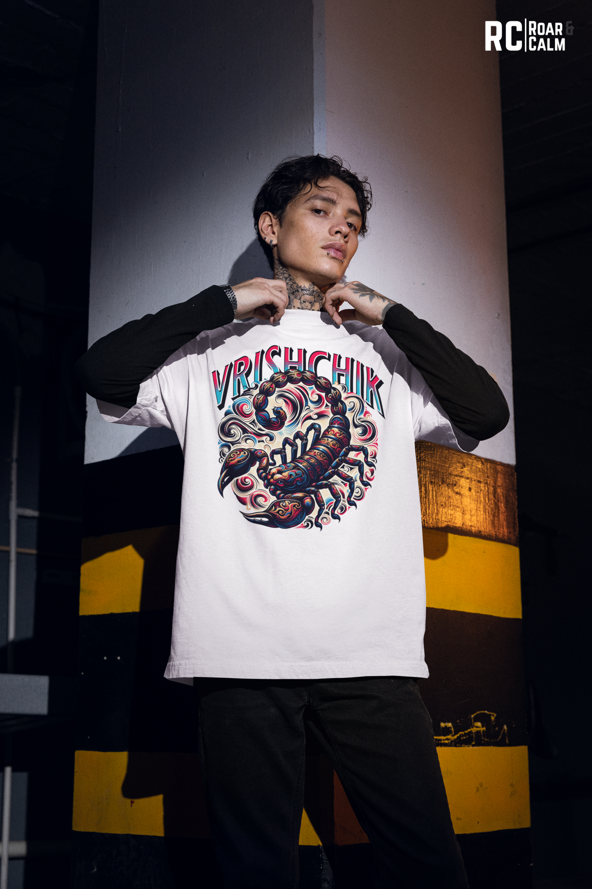 Vrischika Zodiac Oversized T-Shirt (UNISEX) – Roar & Calm Collection