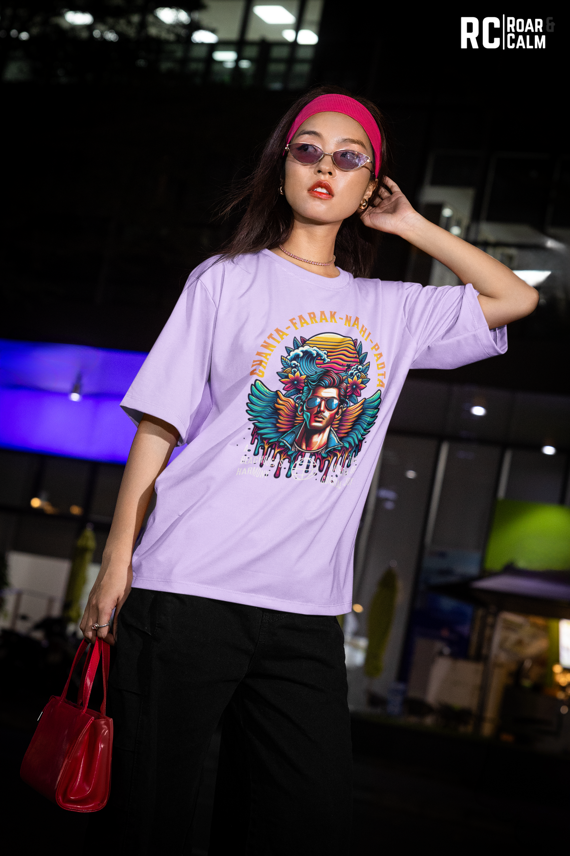 Ghanta Farak Nahi Padta Oversized T-Shirt (UNISEX) – Roar & Calm Collection