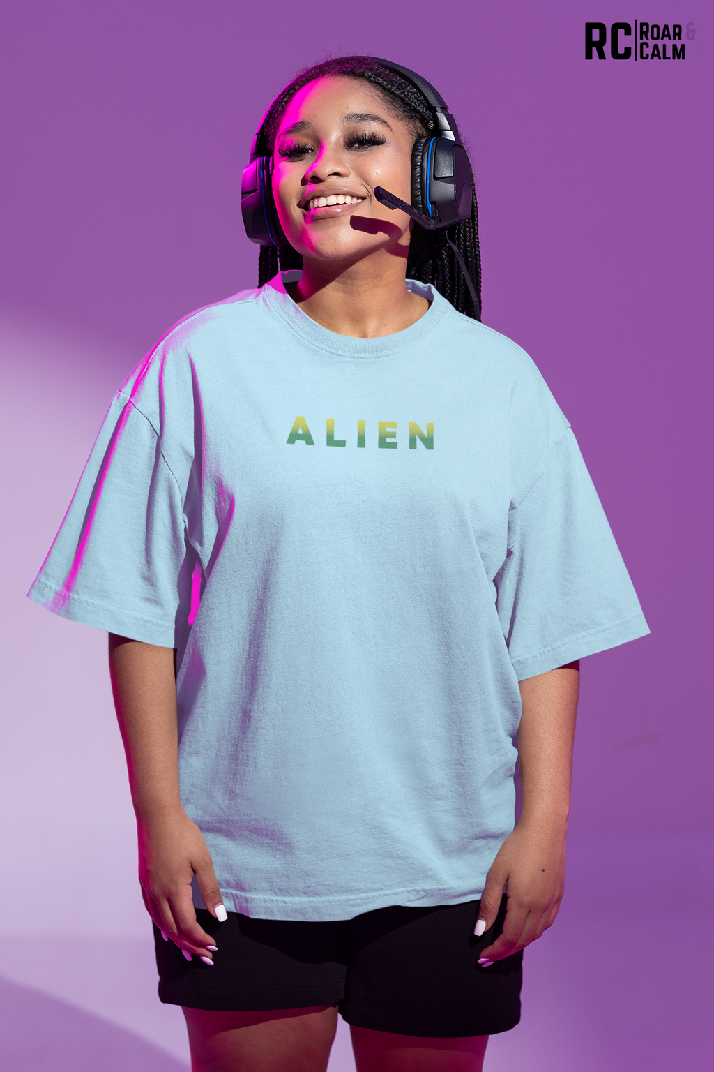 ALIEN Oversized T-Shirt (UNISEX) – Roar & Calm Collection