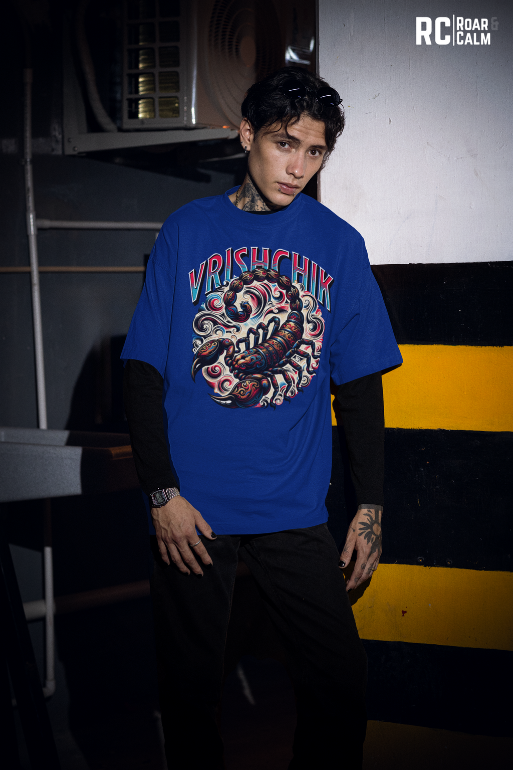 Vrischika Zodiac Oversized T-Shirt (UNISEX) – Roar & Calm Collection