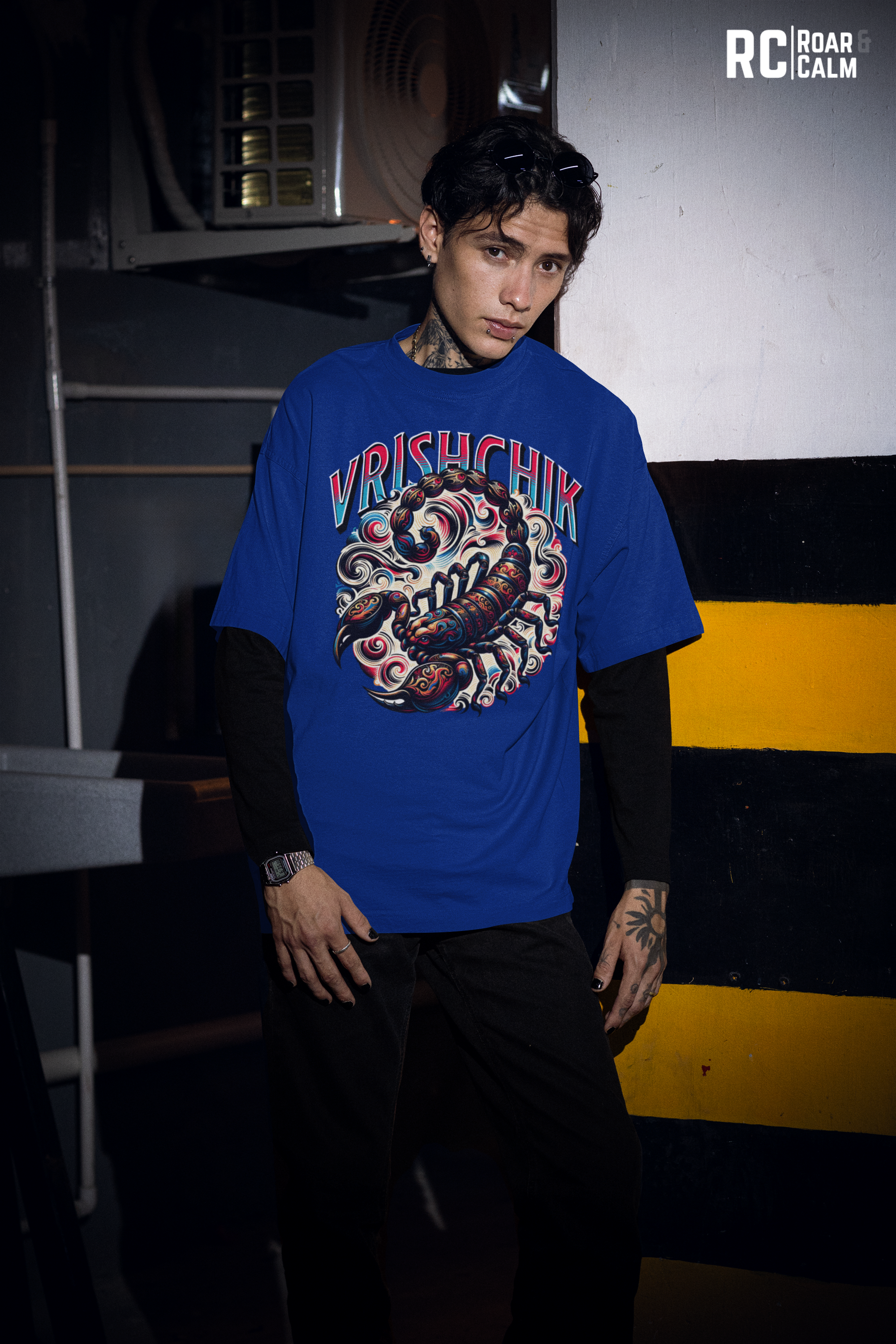 Vrischika Zodiac Oversized T-Shirt (UNISEX) – Roar & Calm Collection