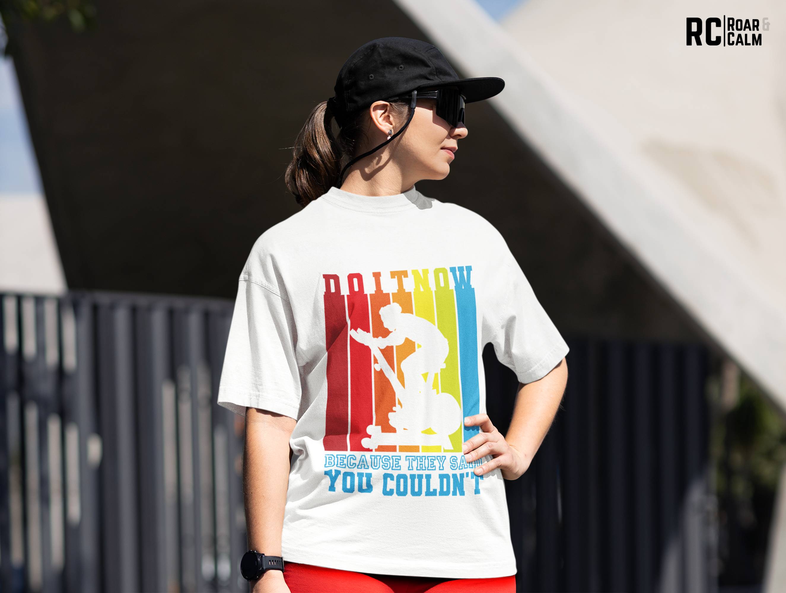 Do It Now Oversized Gym T-Shirt – Roar & Calm Collection