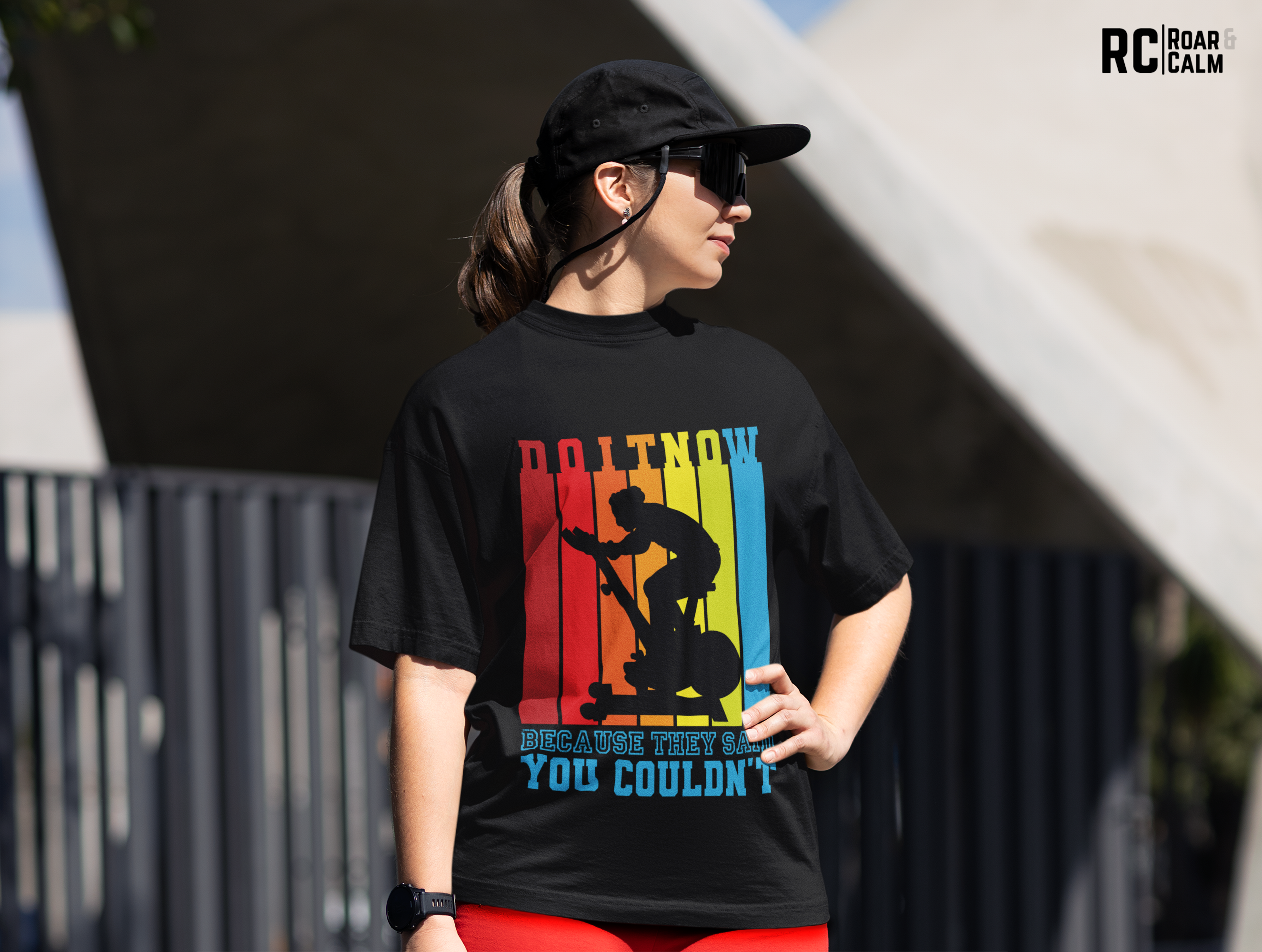 Do It Now Oversized Gym T-Shirt – Roar & Calm Collection