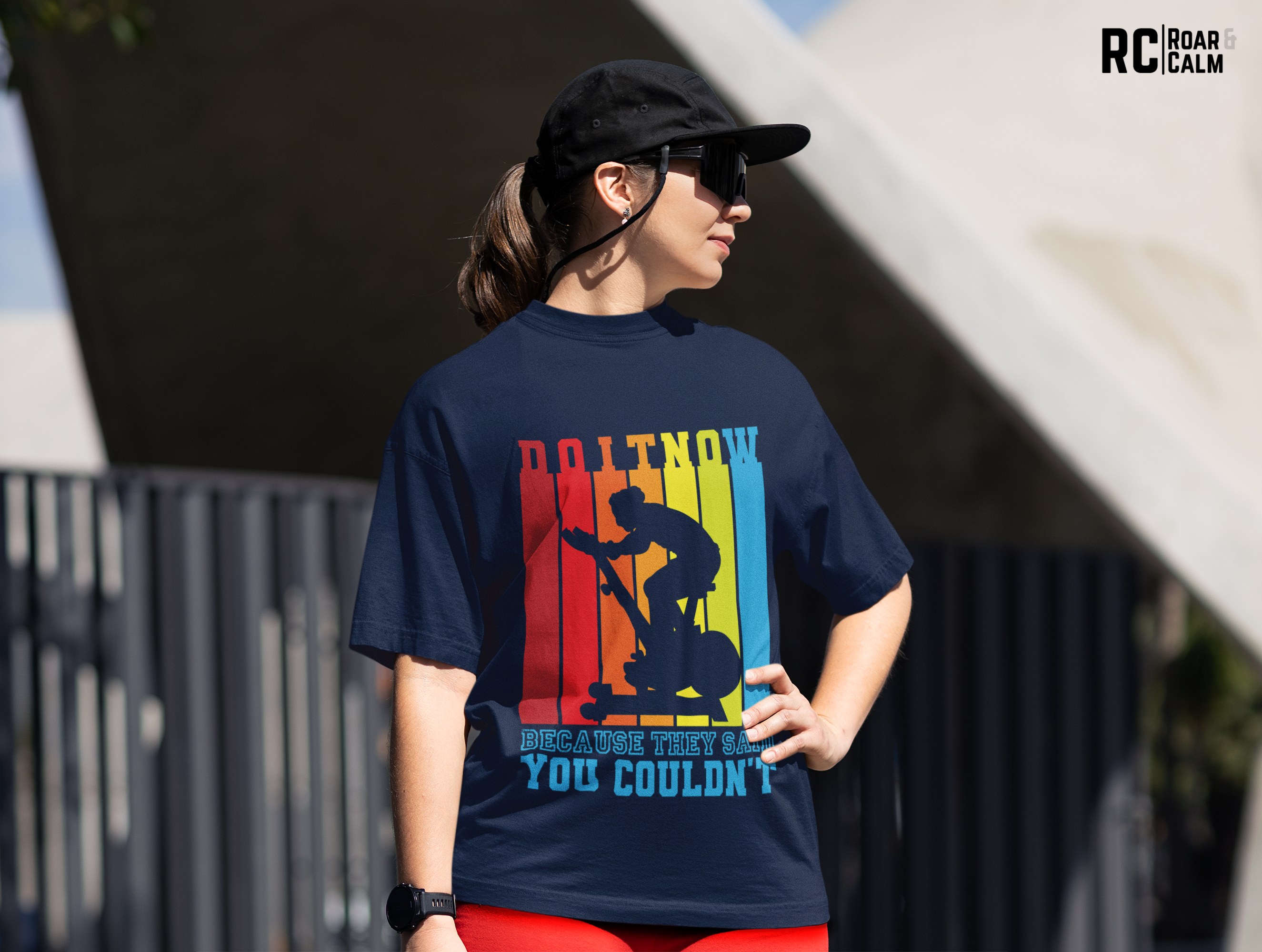 Do It Now Oversized Gym T-Shirt – Roar & Calm Collection