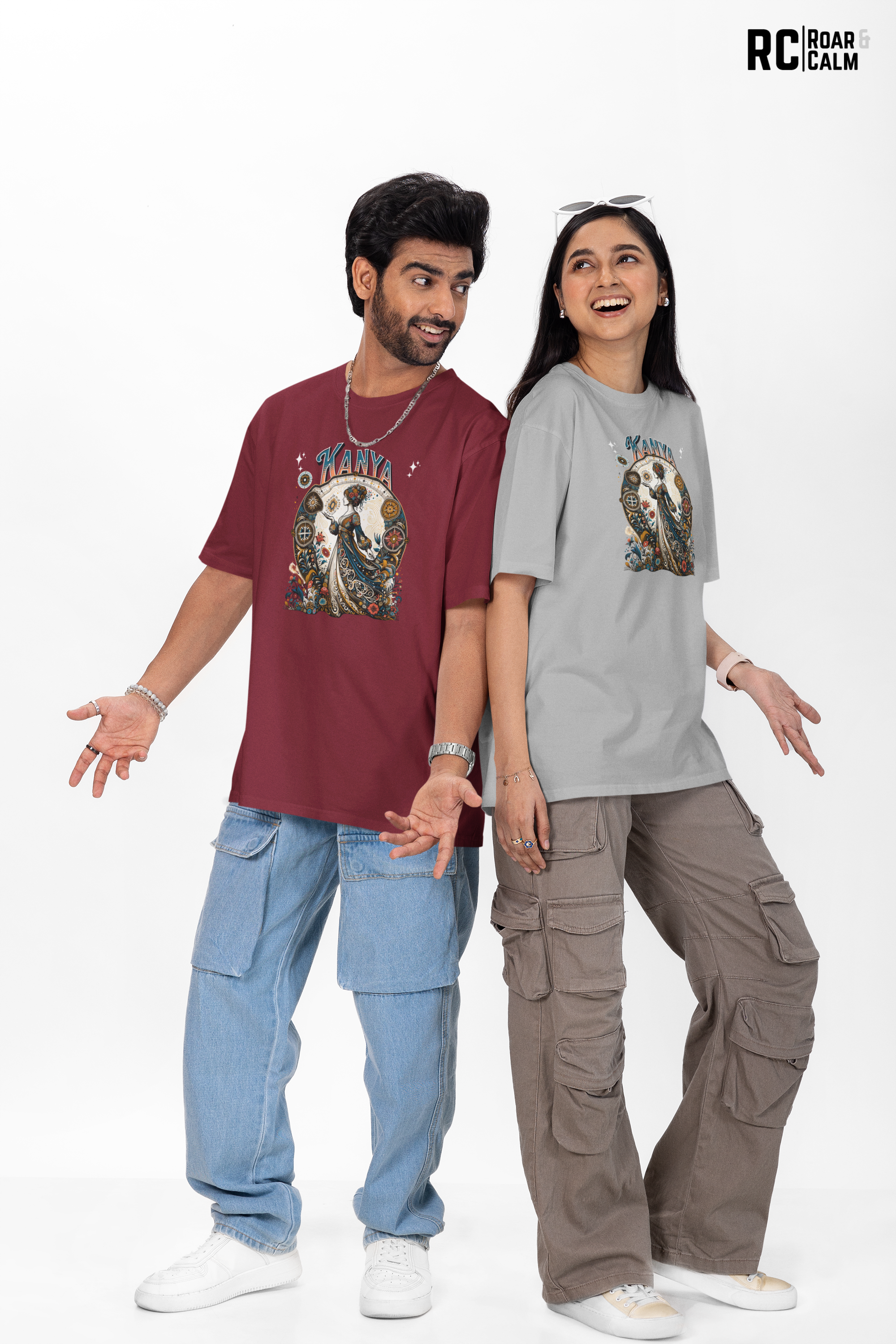Kanya Zodiac Oversized T-Shirt (UNISEX) – Roar & Calm Collection