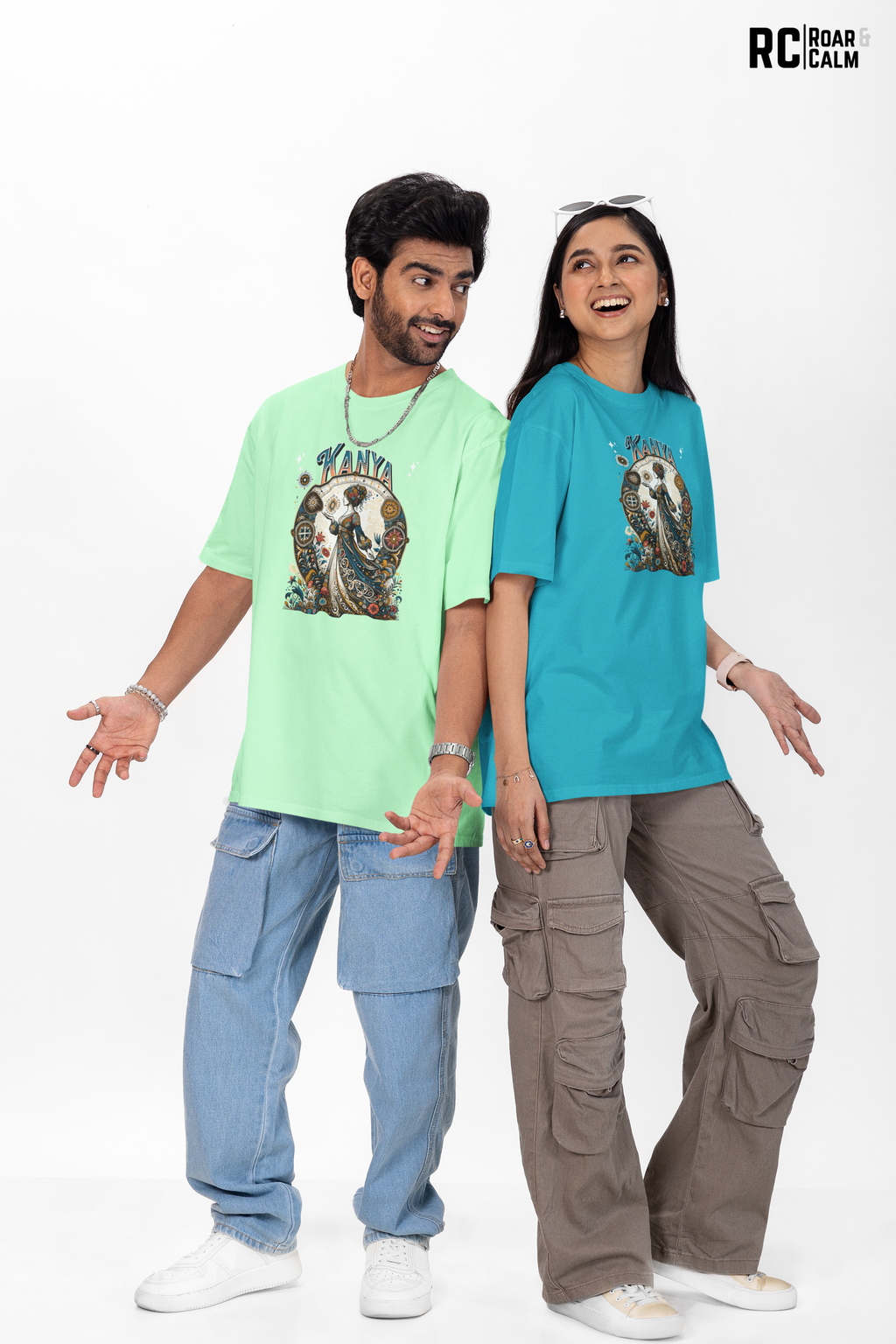 Kanya Zodiac Oversized T-Shirt (UNISEX) – Roar & Calm Collection