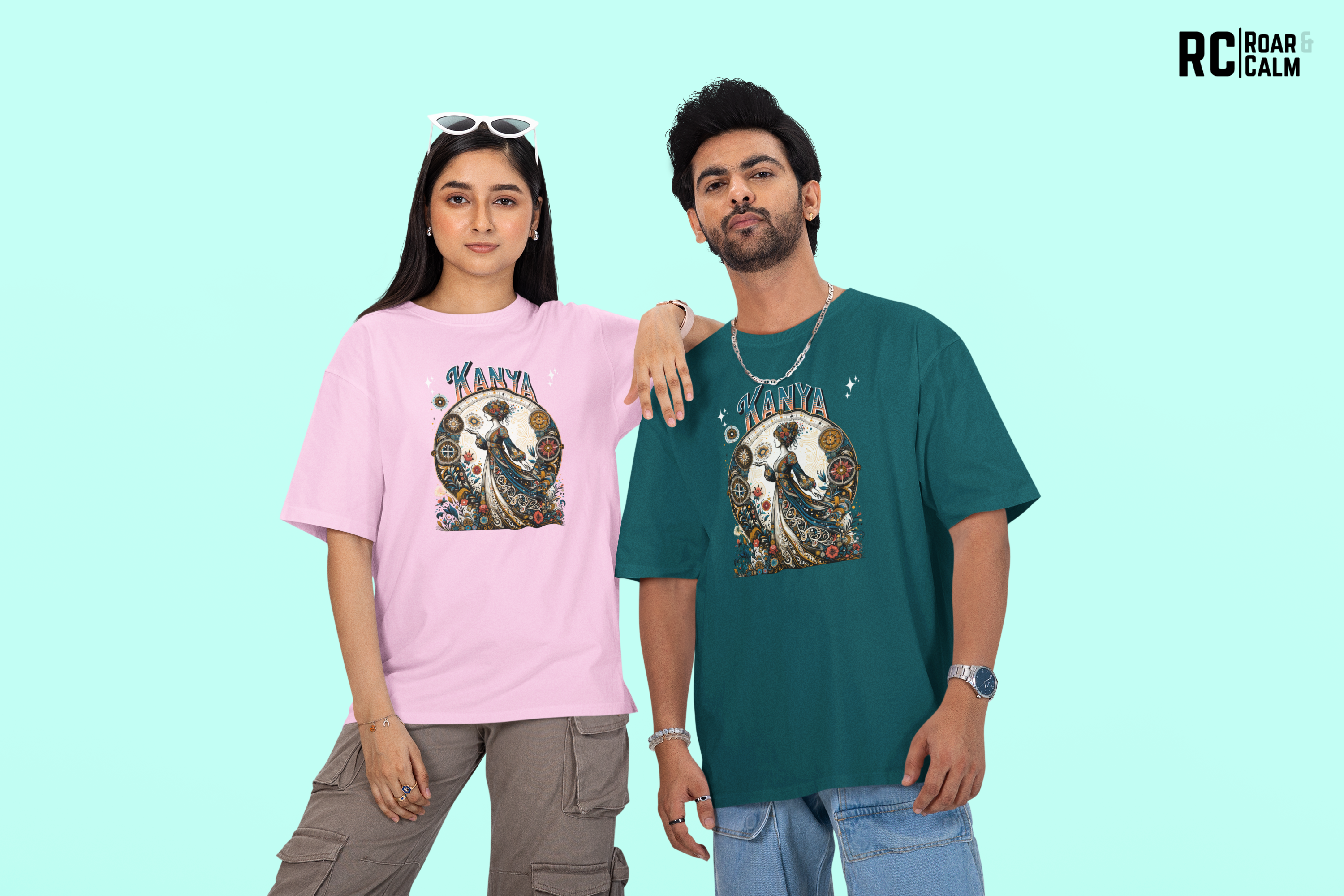 Kanya Zodiac Oversized T-Shirt (UNISEX) – Roar & Calm Collection