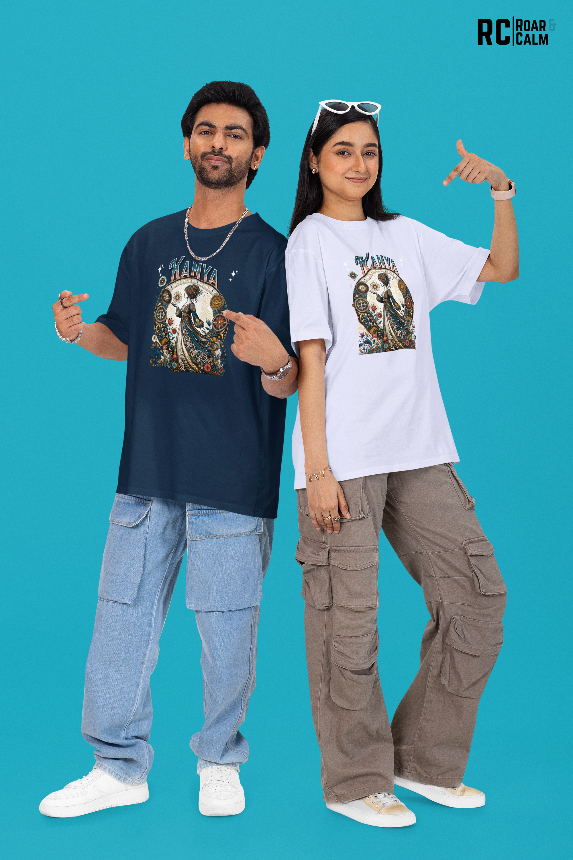 Kanya Zodiac Oversized T-Shirt (UNISEX) – Roar & Calm Collection