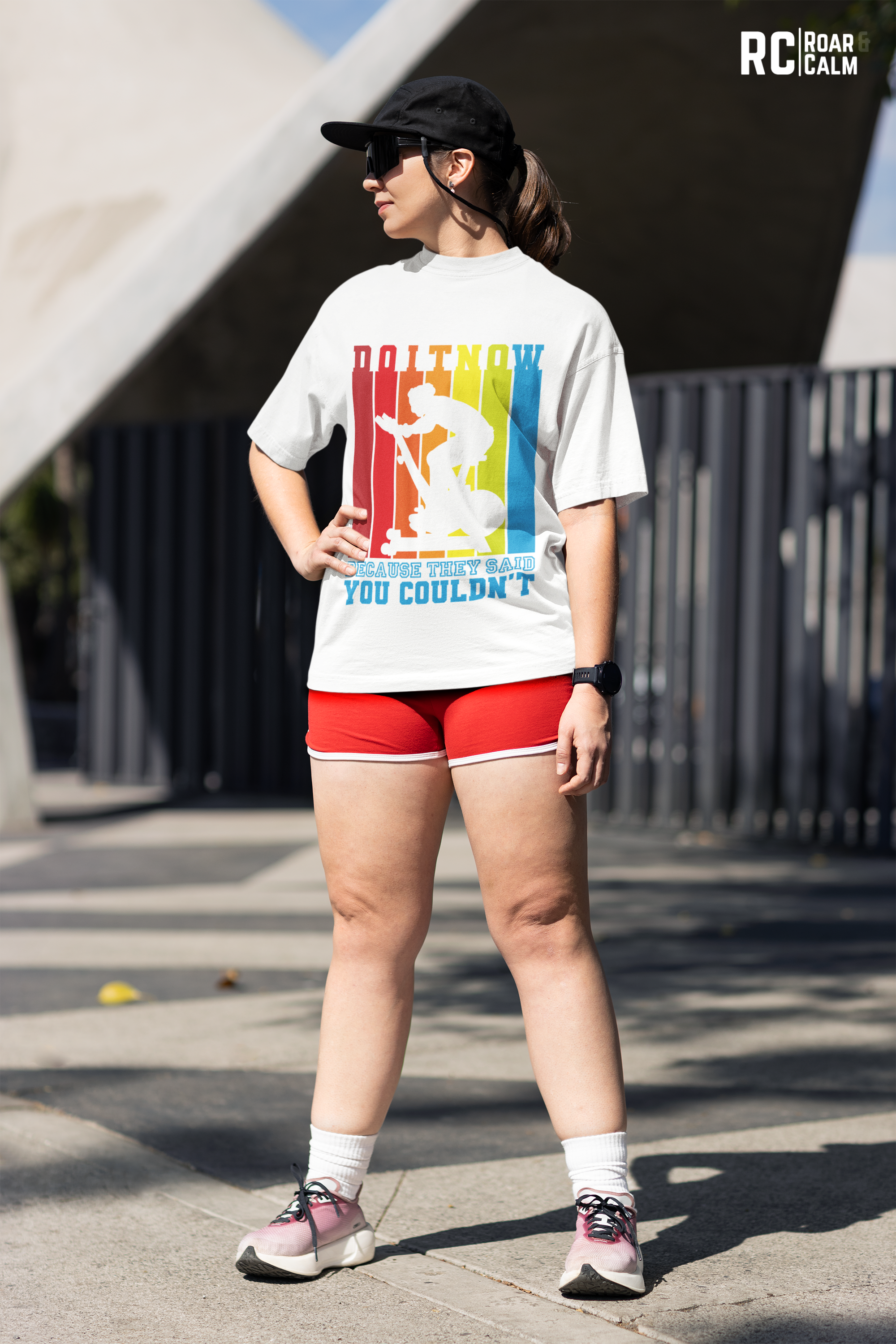 Do It Now Oversized Gym T-Shirt – Roar & Calm Collection