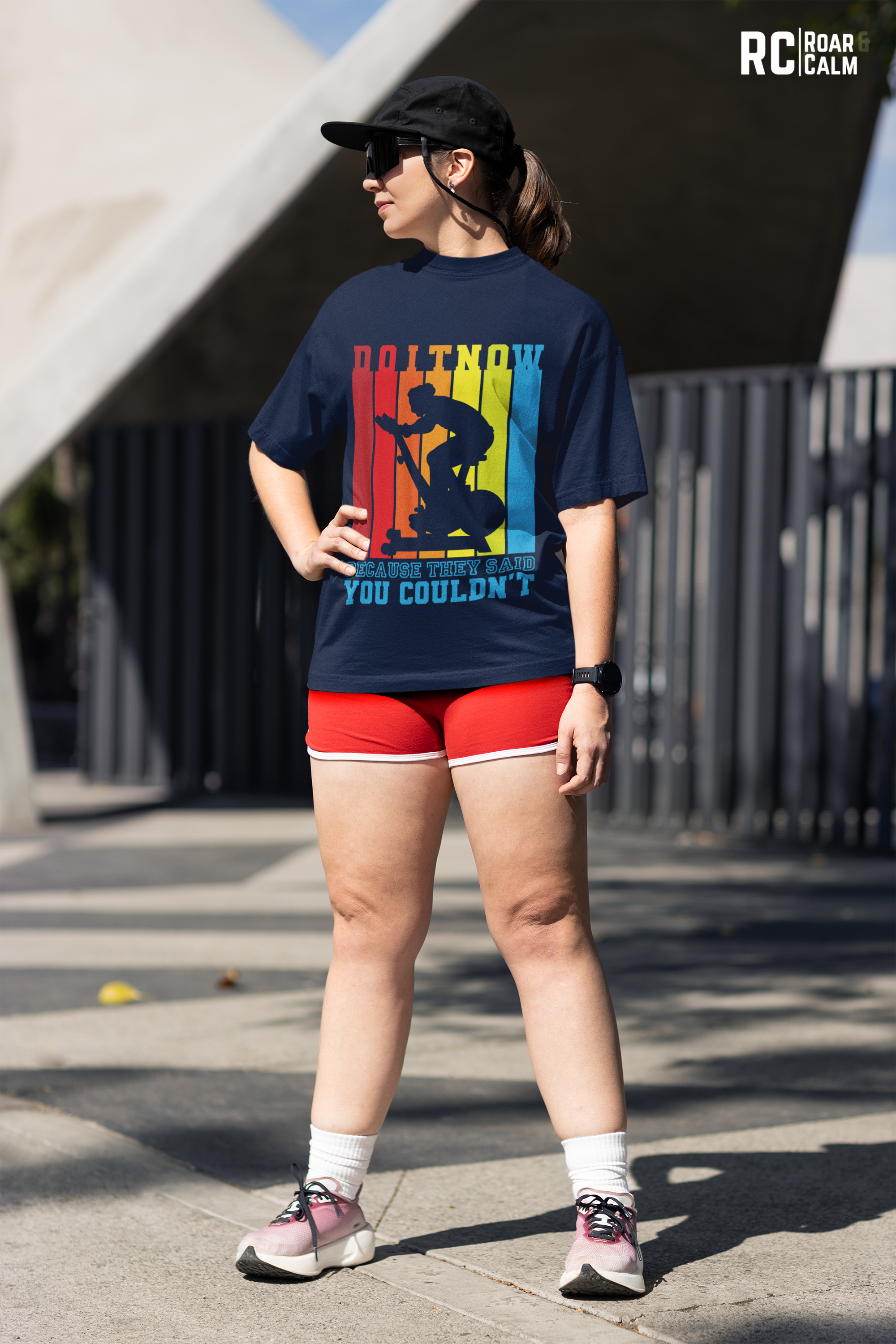 Do It Now Oversized Gym T-Shirt – Roar & Calm Collection