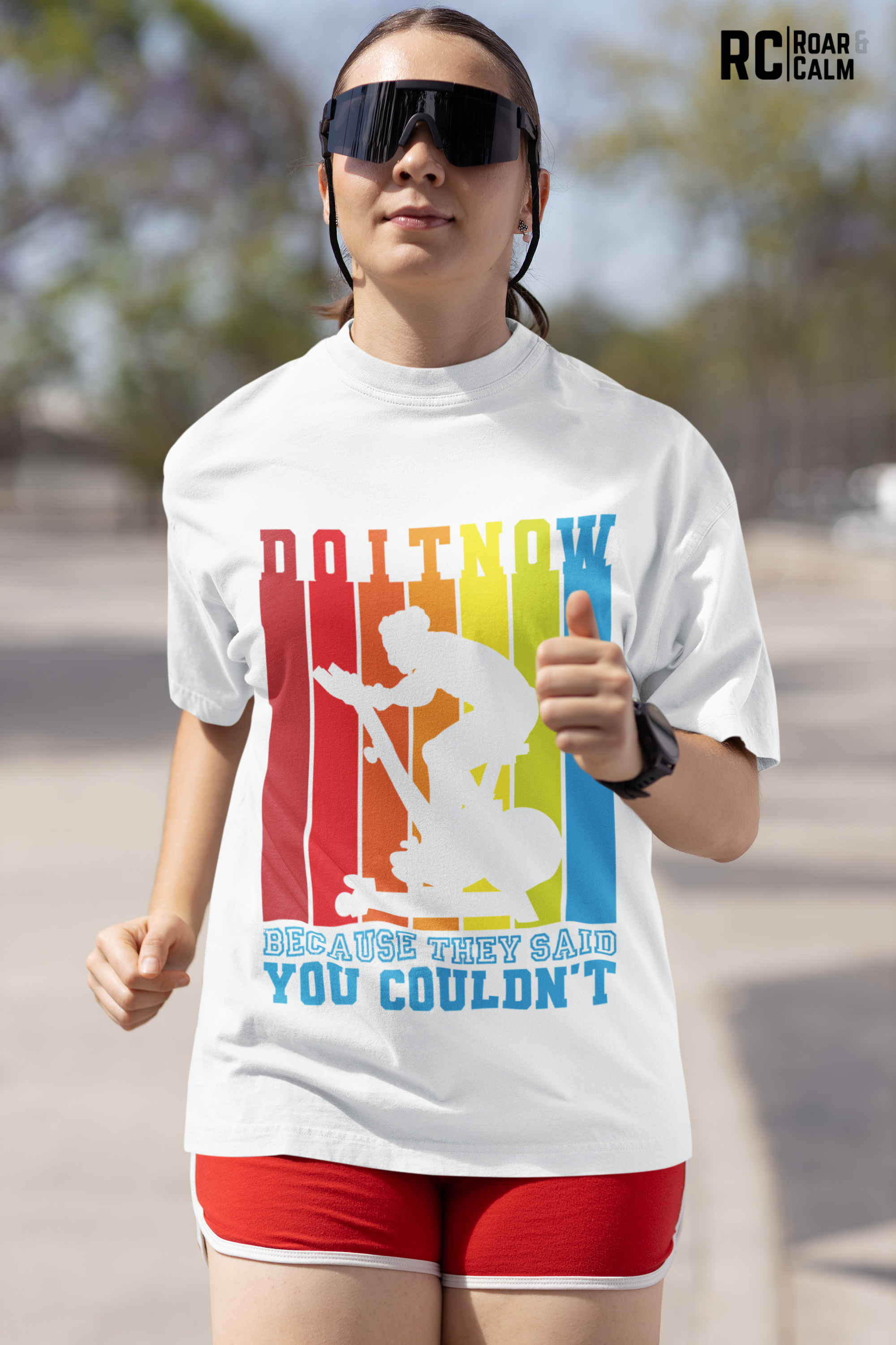 Do It Now Oversized Gym T-Shirt – Roar & Calm Collection