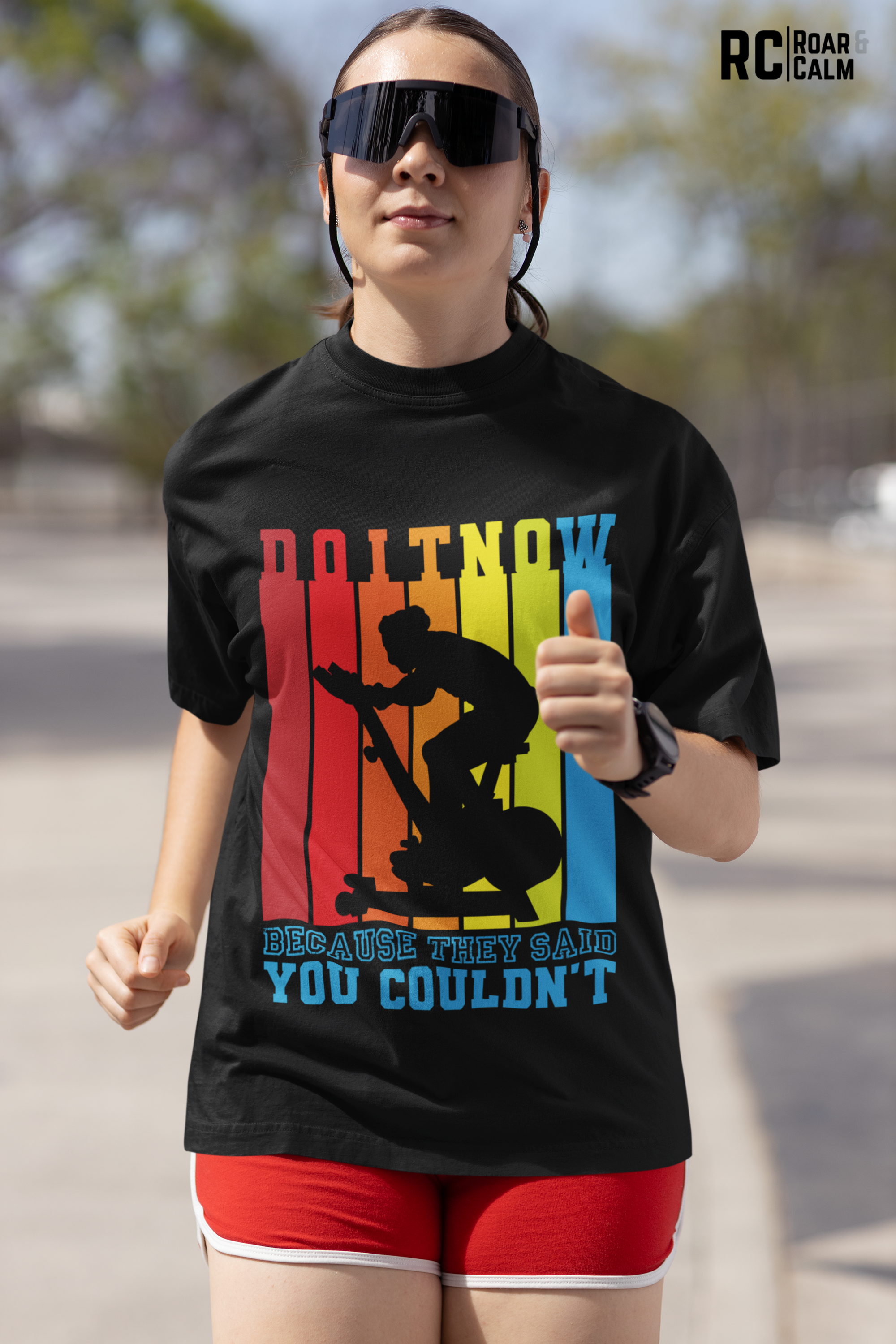 Do It Now Oversized Gym T-Shirt – Roar & Calm Collection