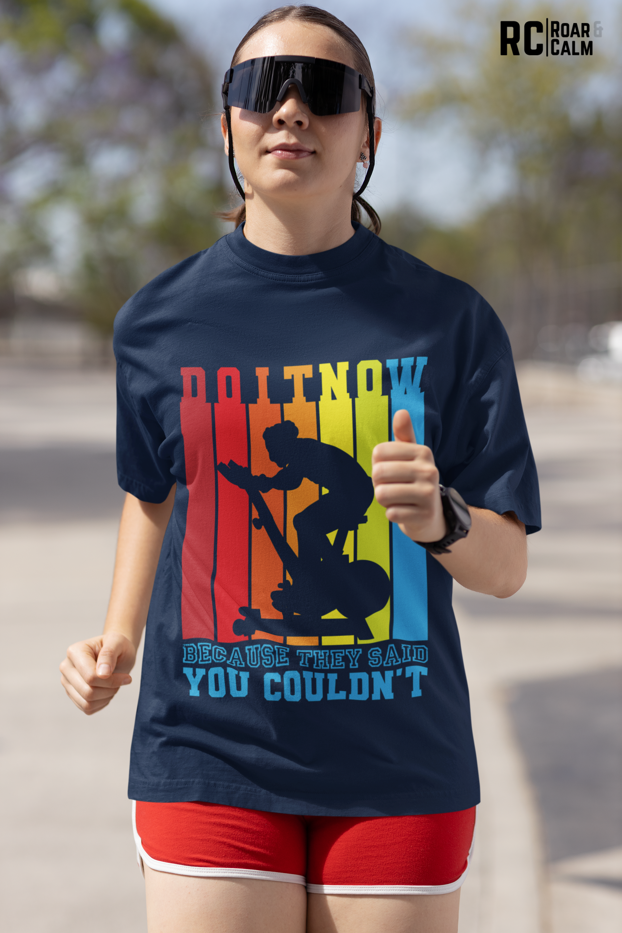 Do It Now Oversized Gym T-Shirt – Roar & Calm Collection