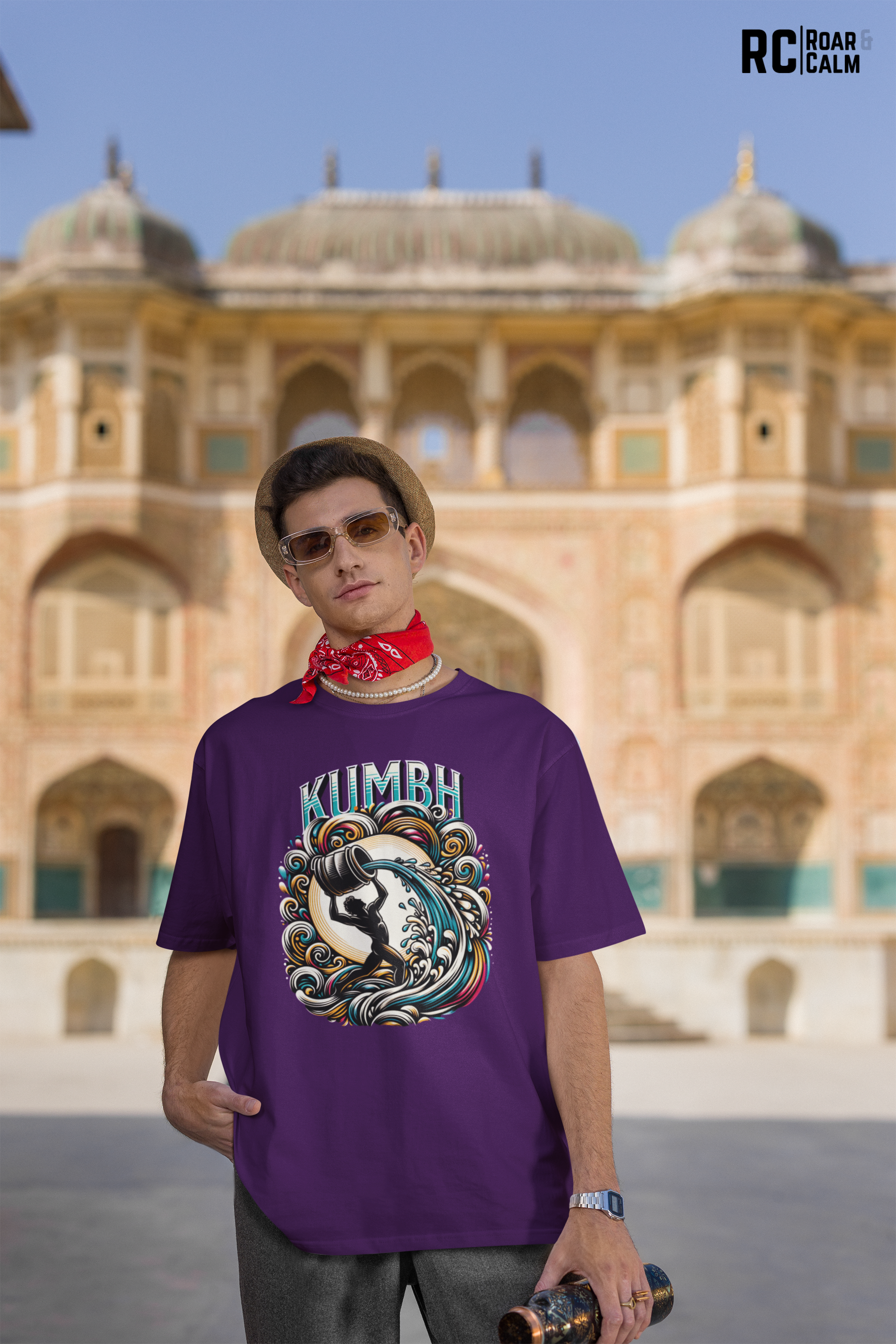 Kumbha Zodiac Oversized T-Shirt (UNISEX) – Roar & Calm Collection