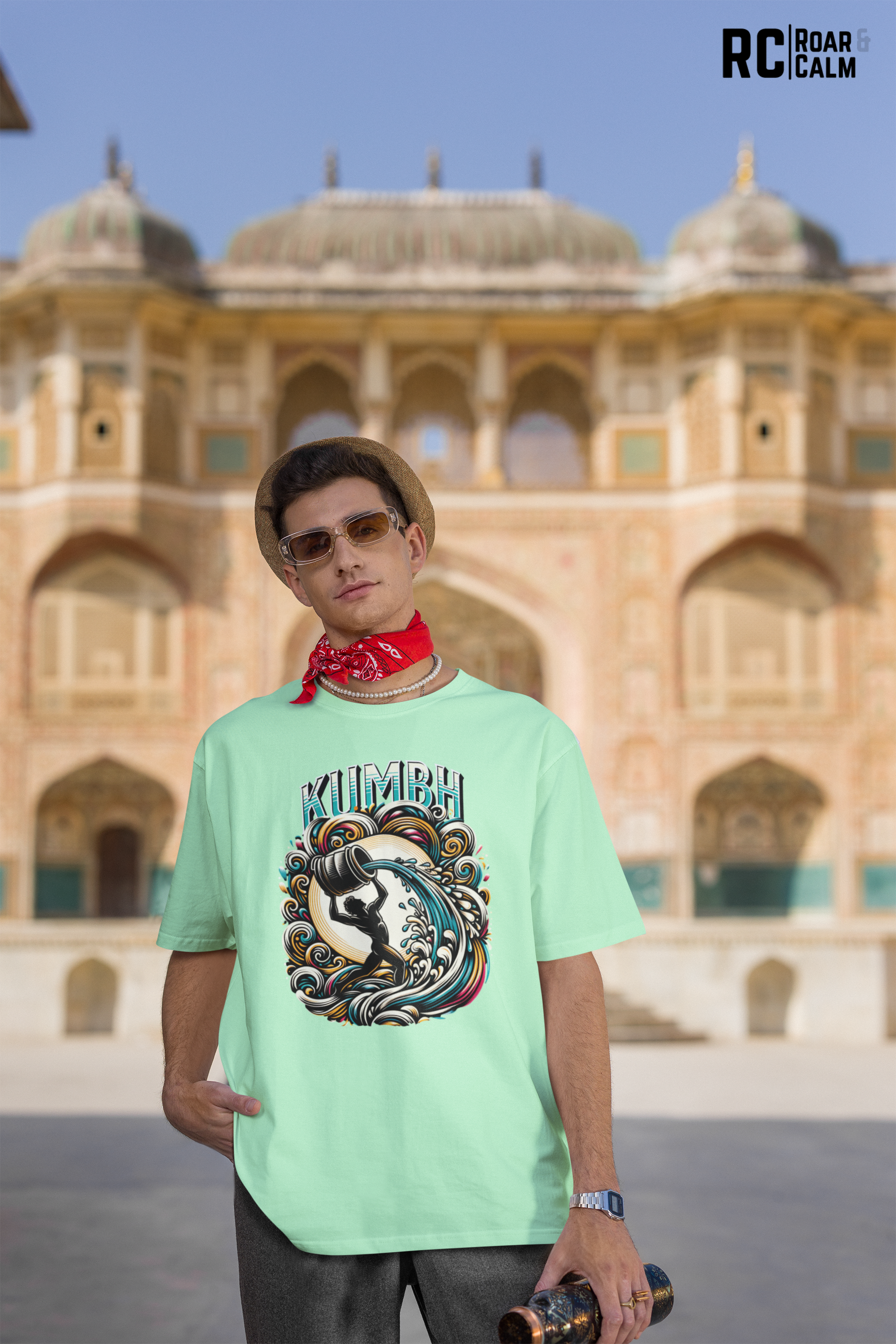 Kumbha Zodiac Oversized T-Shirt (UNISEX) – Roar & Calm Collection