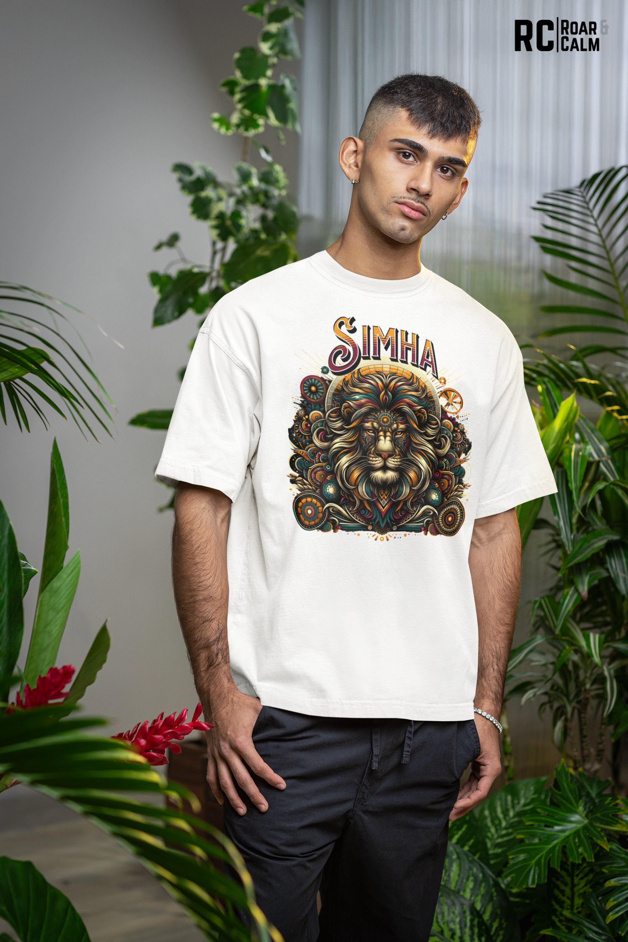 Simha Zodiac Oversized T-Shirt (UNISEX) – Roar & Calm Collection
