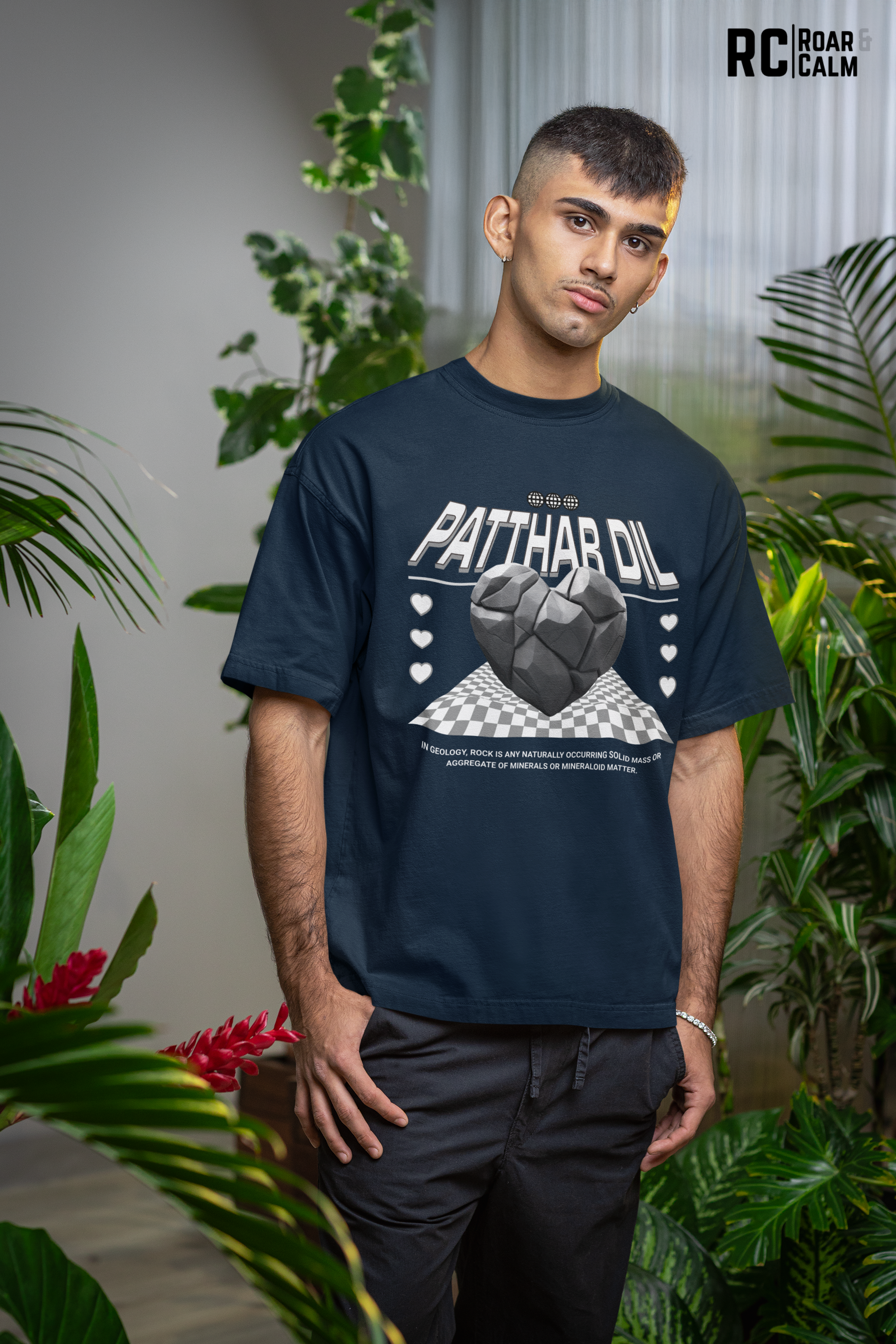 Patthar Dil Oversized T-Shirt (UNISEX) – Roar & Calm Collection