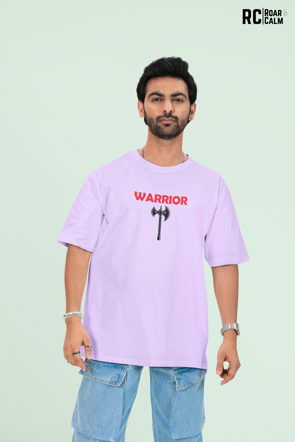 WARRIOR Oversized T-Shirt – Roar & Calm Collection