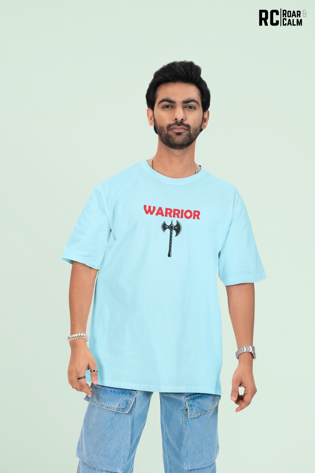 WARRIOR Oversized T-Shirt – Roar & Calm Collection