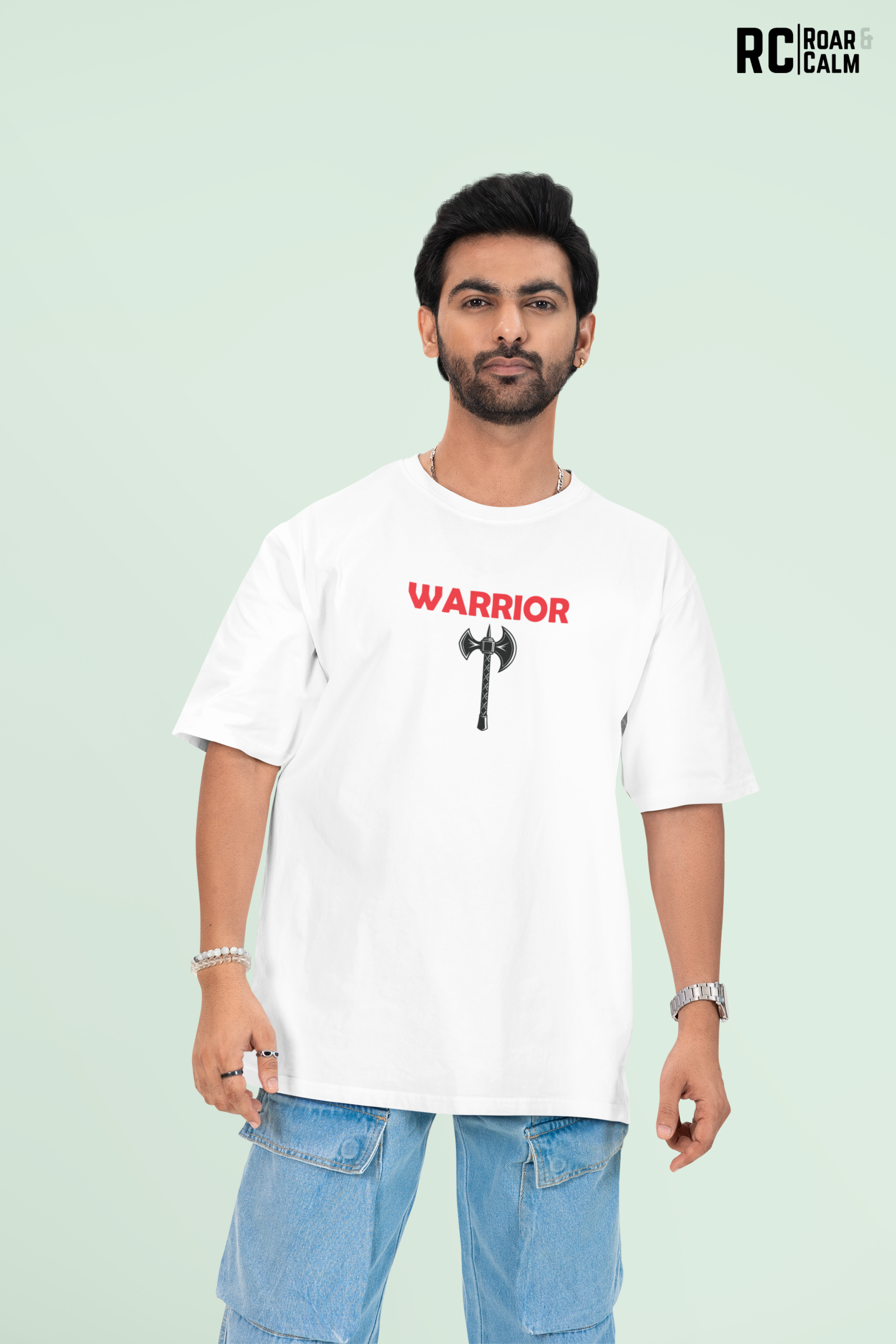 WARRIOR Oversized T-Shirt – Roar & Calm Collection