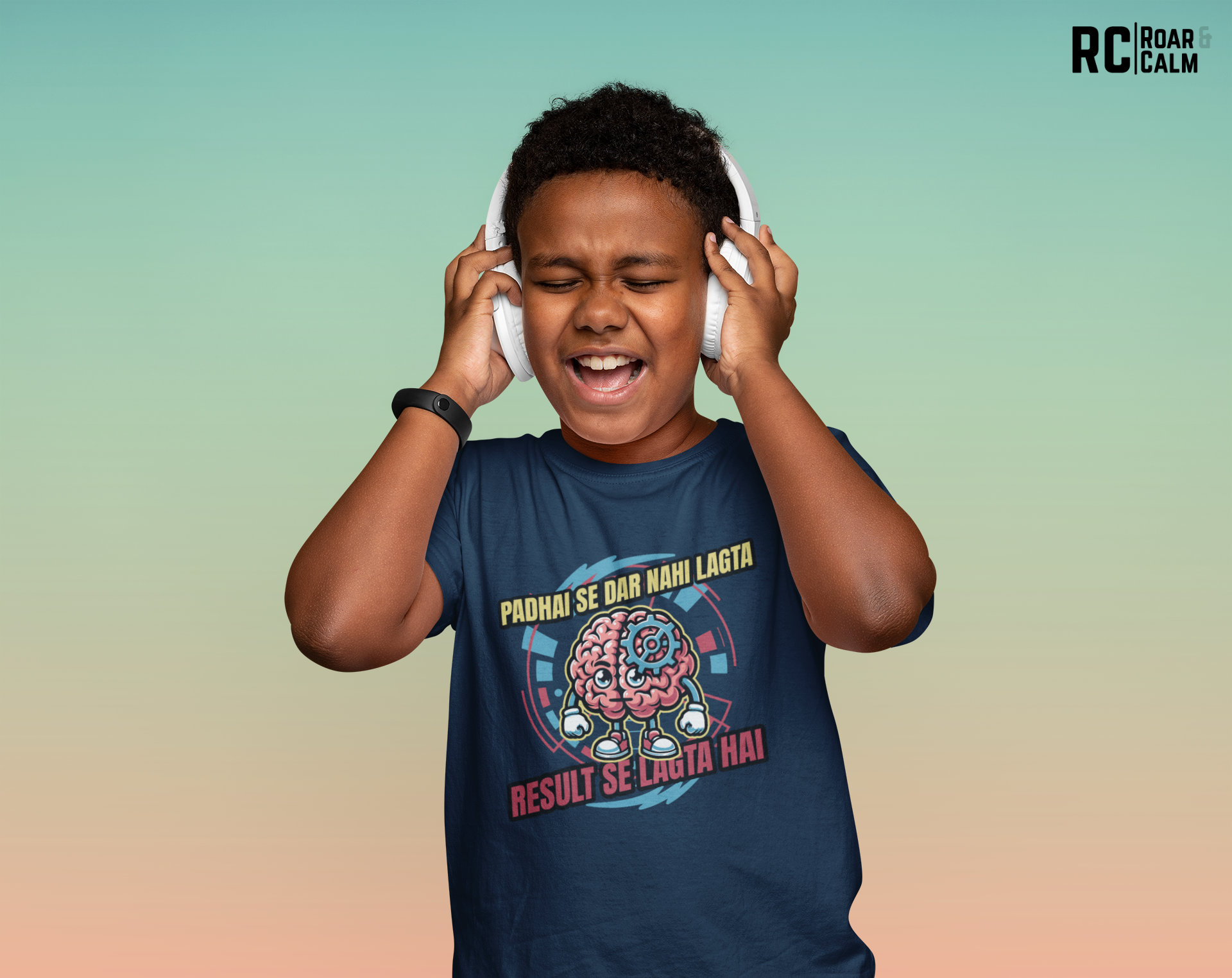 Padhai Dar Nahi Lagta T-Shirt – Roar & Calm Kids Collection