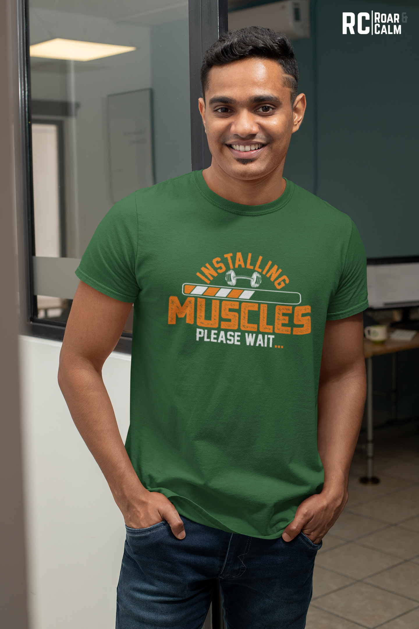 Muscle is Loading Oversized Gym T-Shirt – Roar & Calm Collection