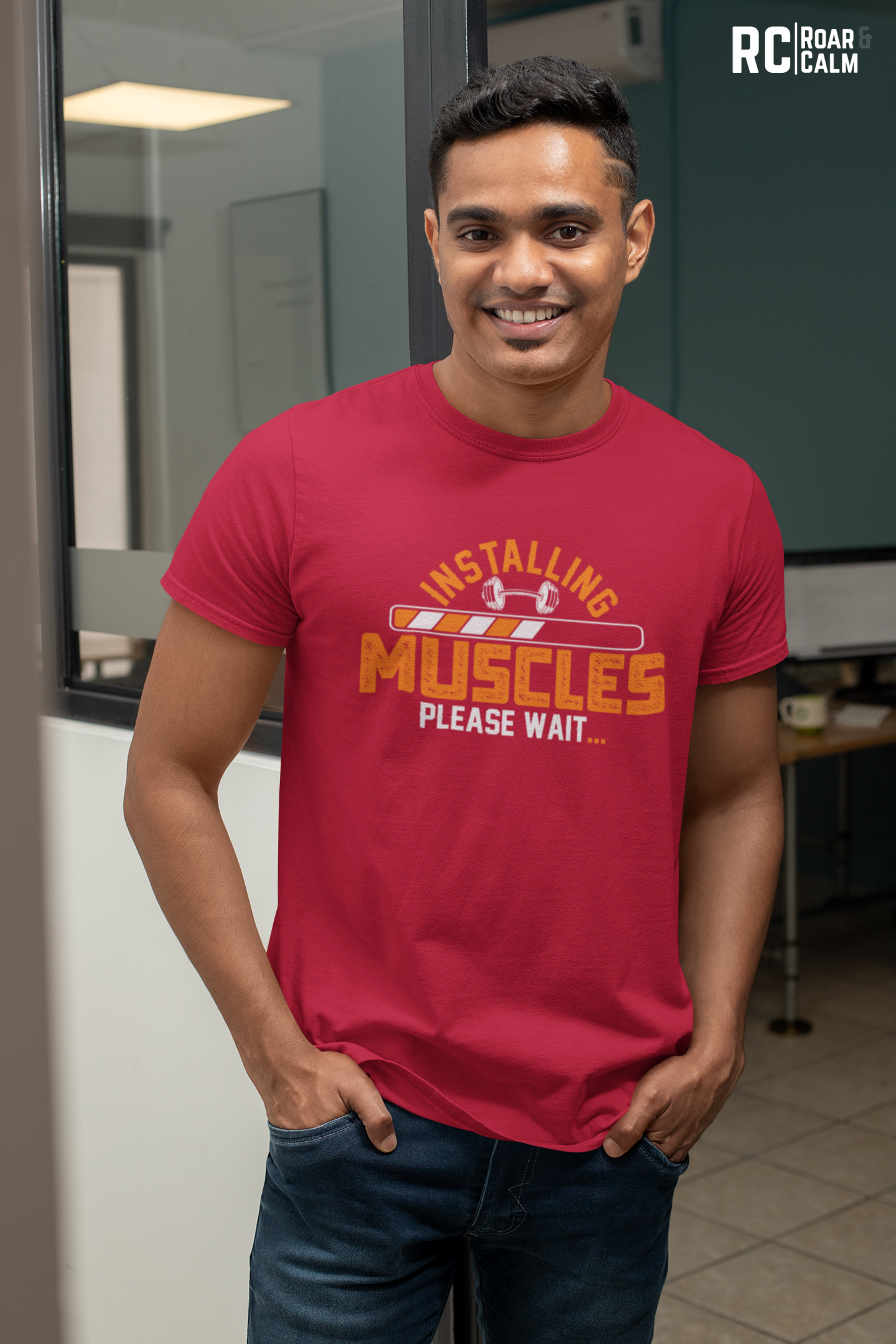 Muscle is Loading Oversized Gym T-Shirt – Roar & Calm Collection