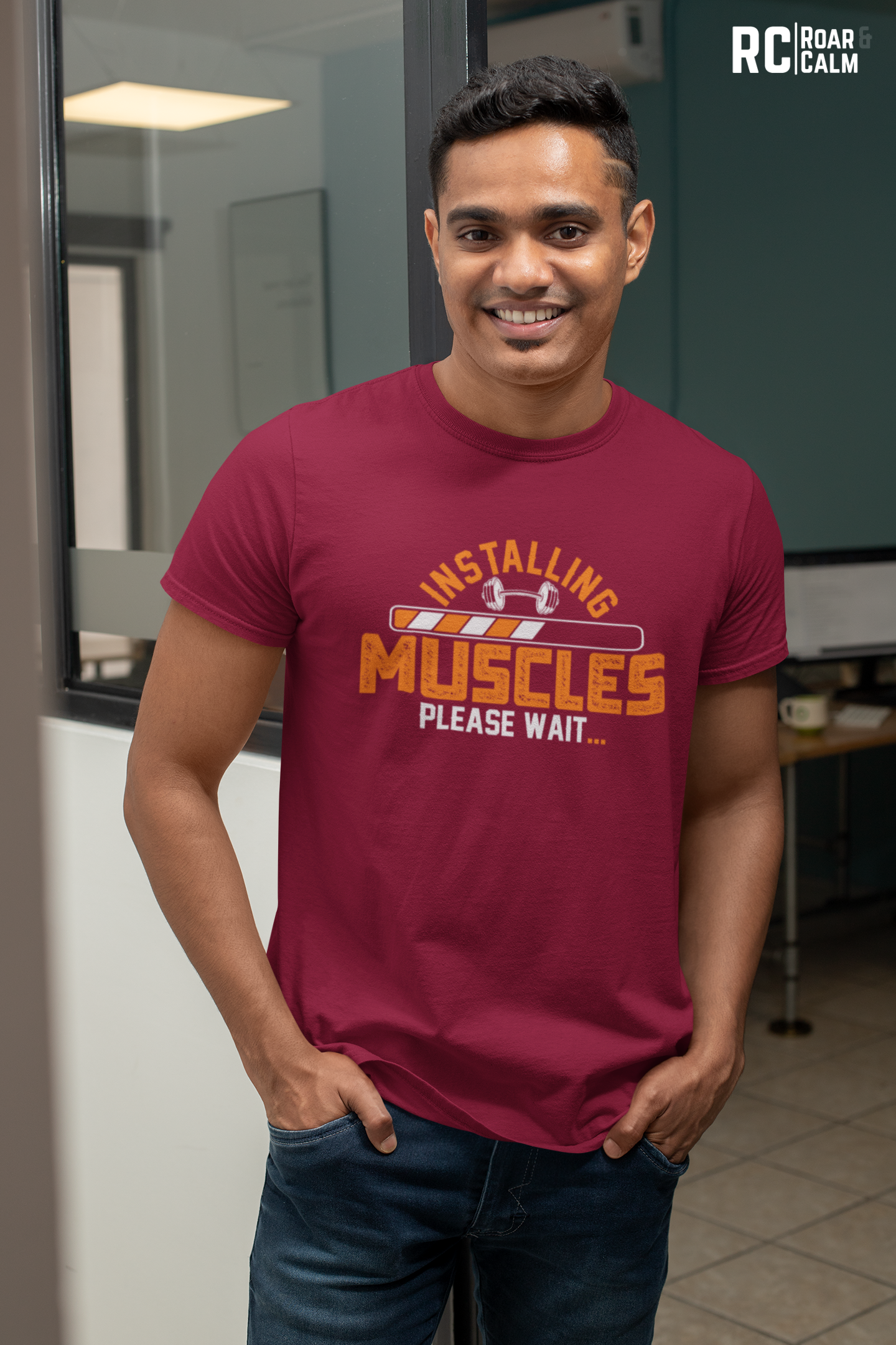 Muscle is Loading Oversized Gym T-Shirt – Roar & Calm Collection