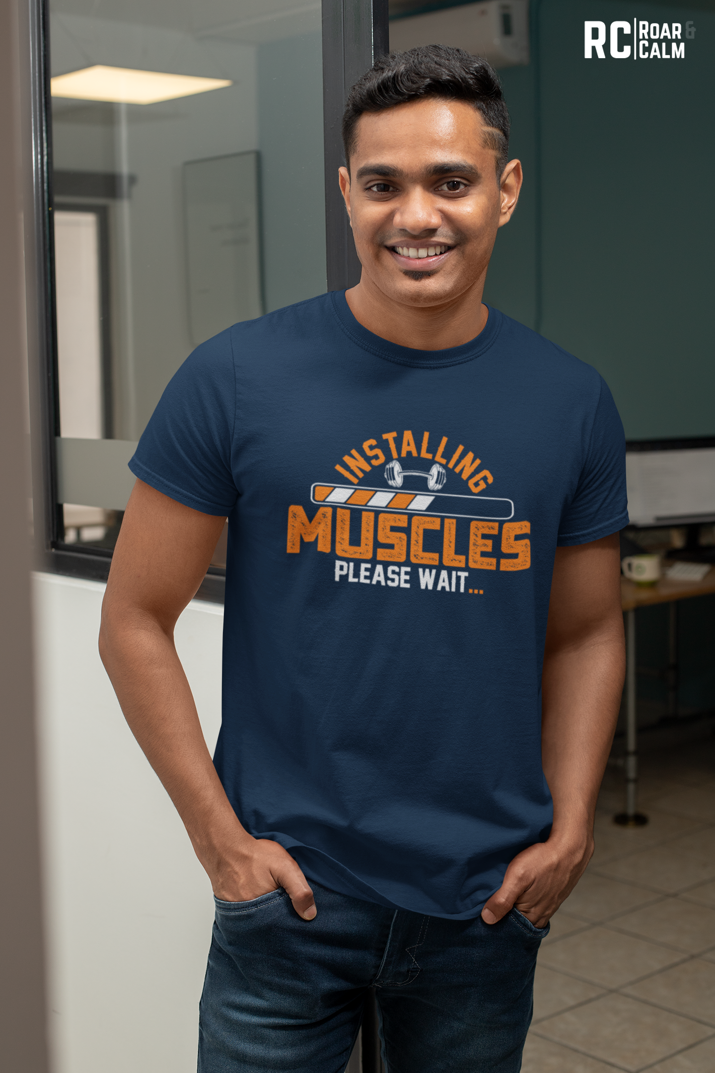 Muscle is Loading Oversized Gym T-Shirt – Roar & Calm Collection