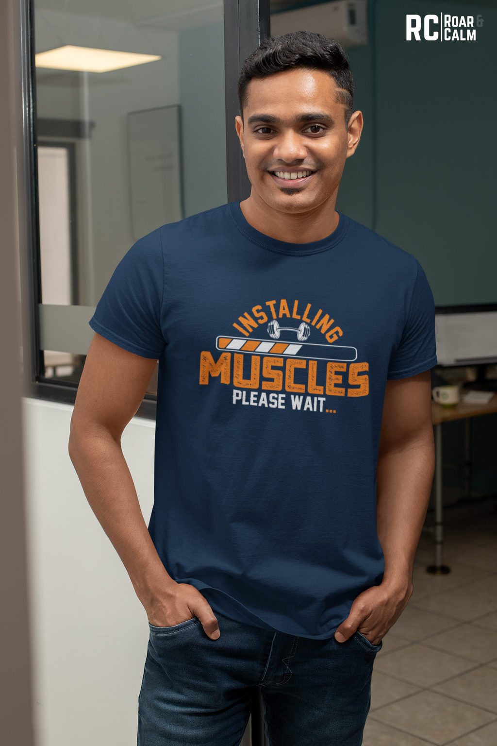 Muscle is Loading Oversized Gym T-Shirt – Roar & Calm Collection
