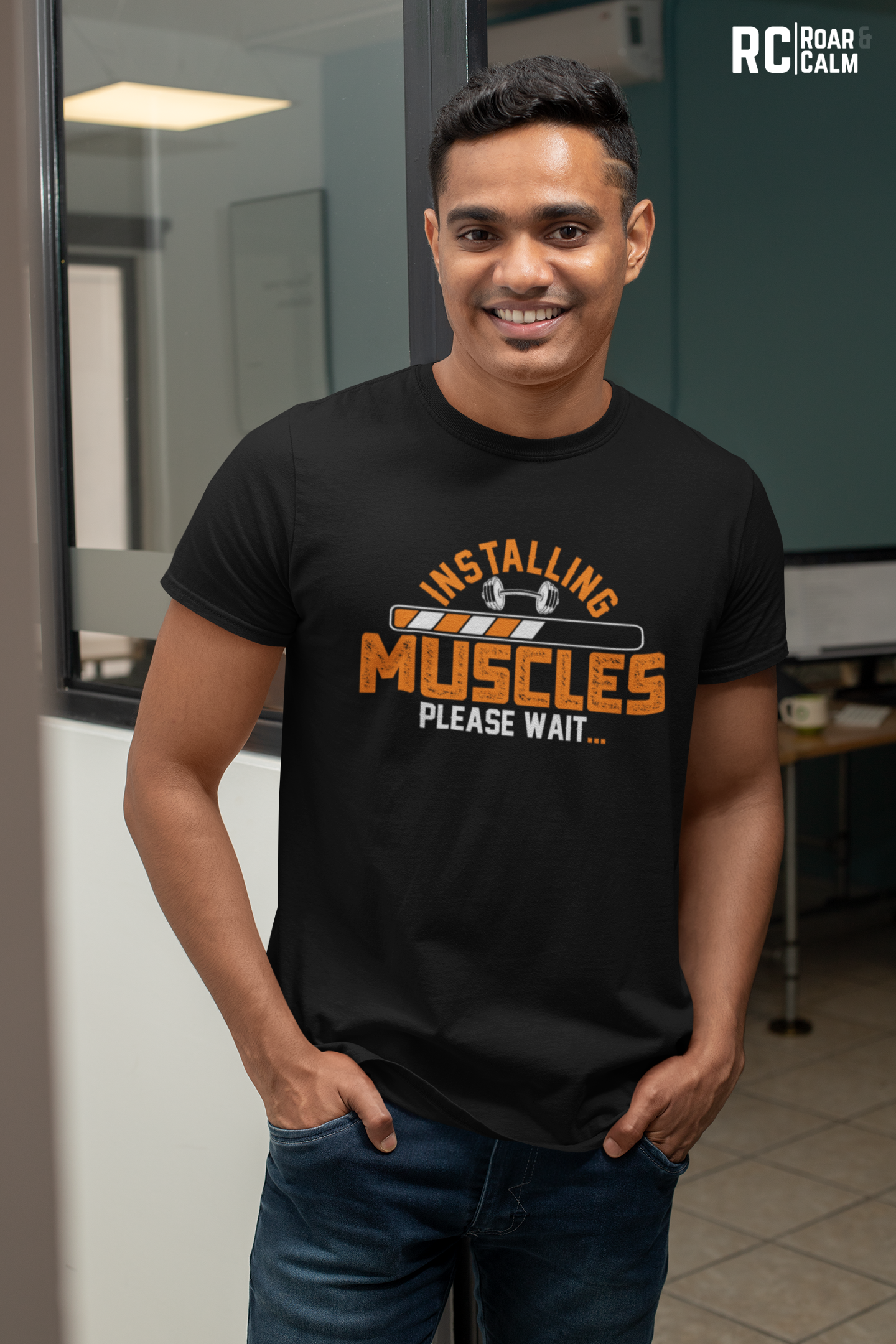 Muscle is Loading Oversized Gym T-Shirt – Roar & Calm Collection