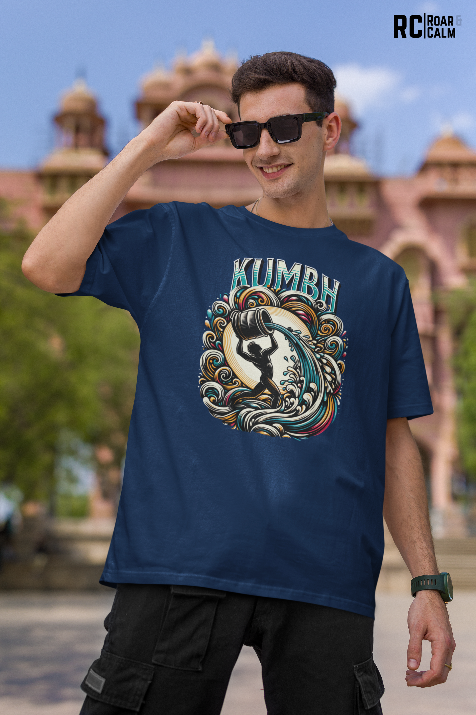 Kumbha Zodiac Oversized T-Shirt (UNISEX) – Roar & Calm Collection