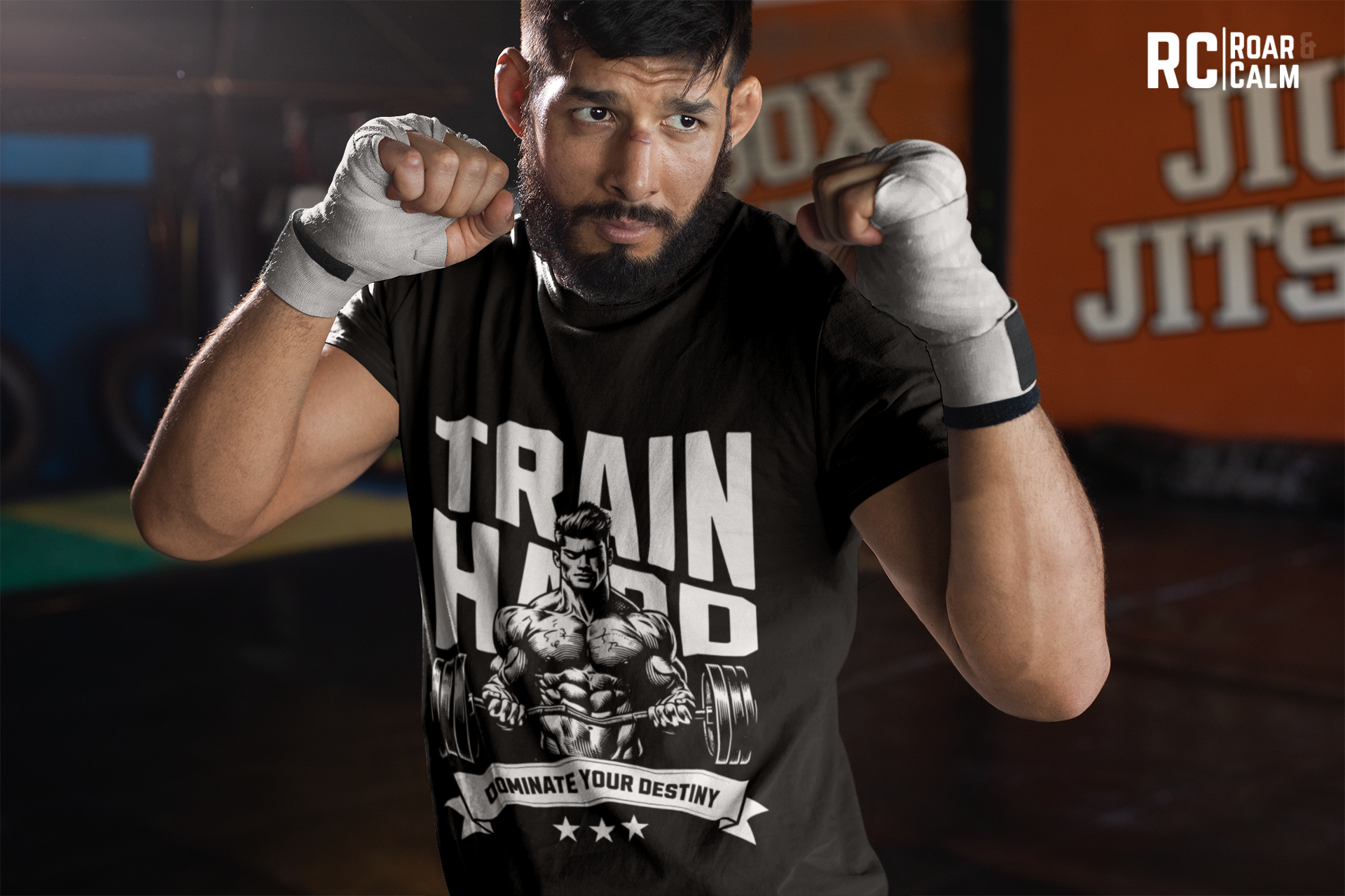 Train Hard Classic Gym T-Shirt – Roar & Calm Collection