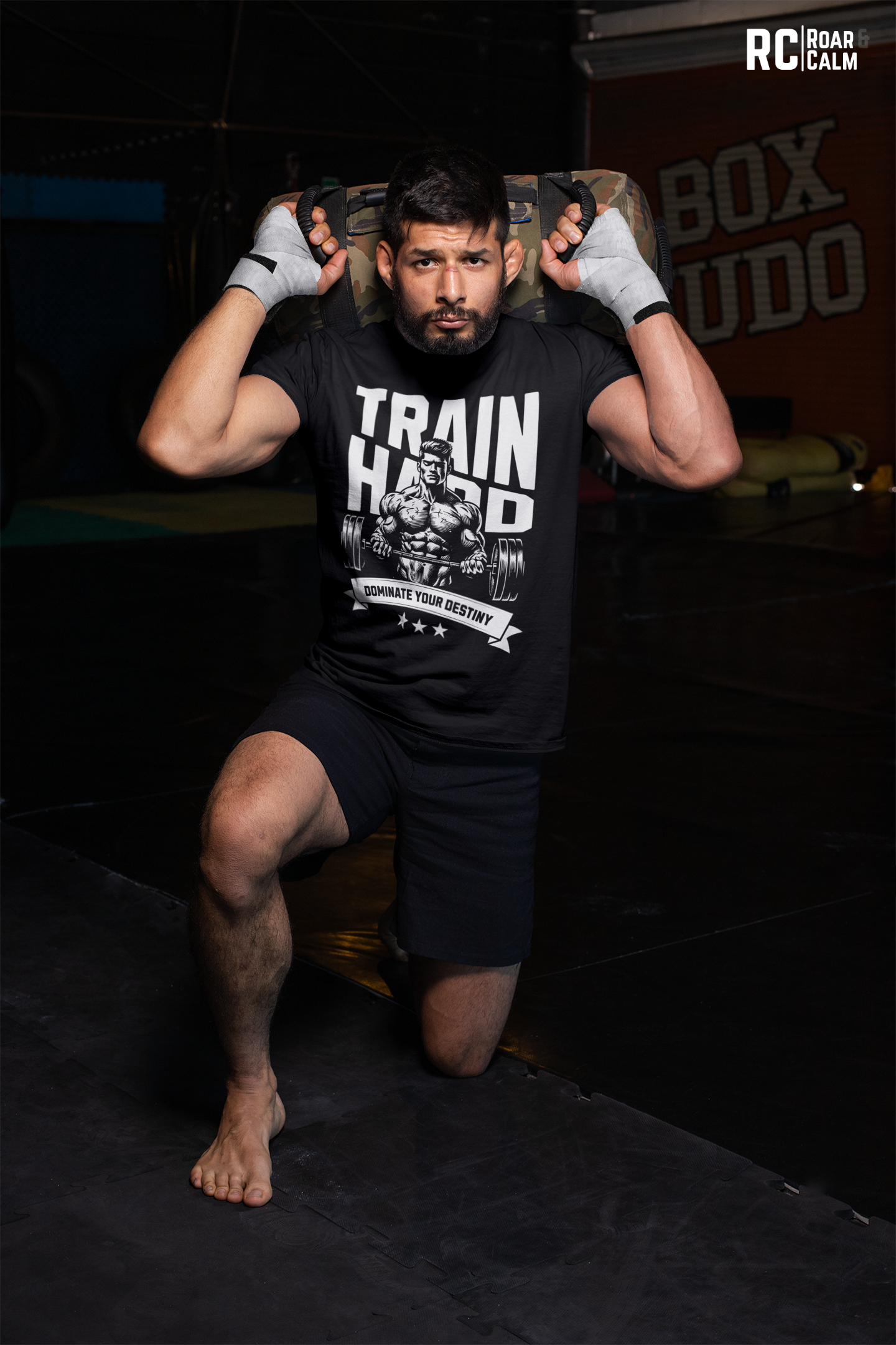 Train Hard Classic Gym T-Shirt – Roar & Calm Collection