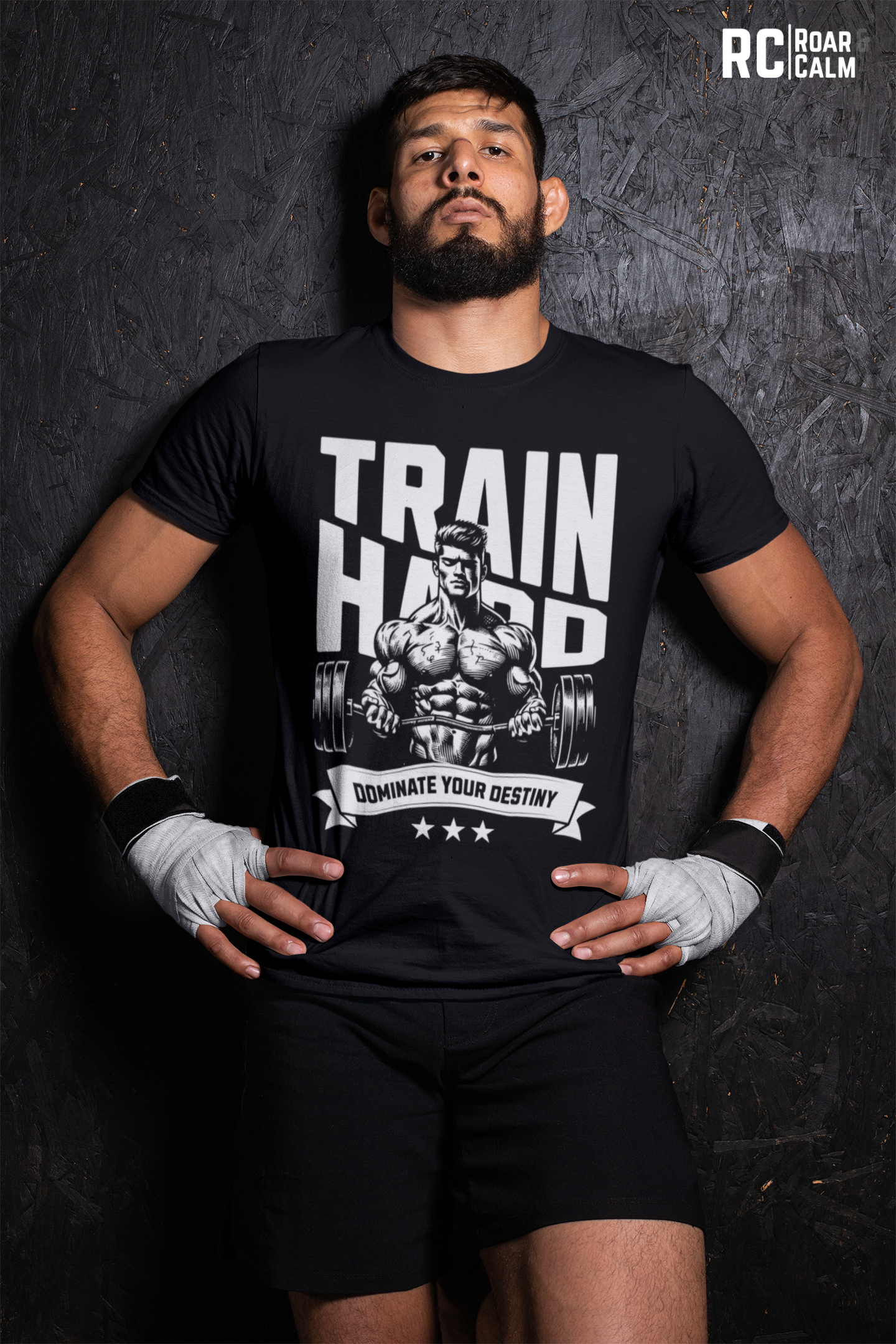 Train Hard Classic Gym T-Shirt – Roar & Calm Collection