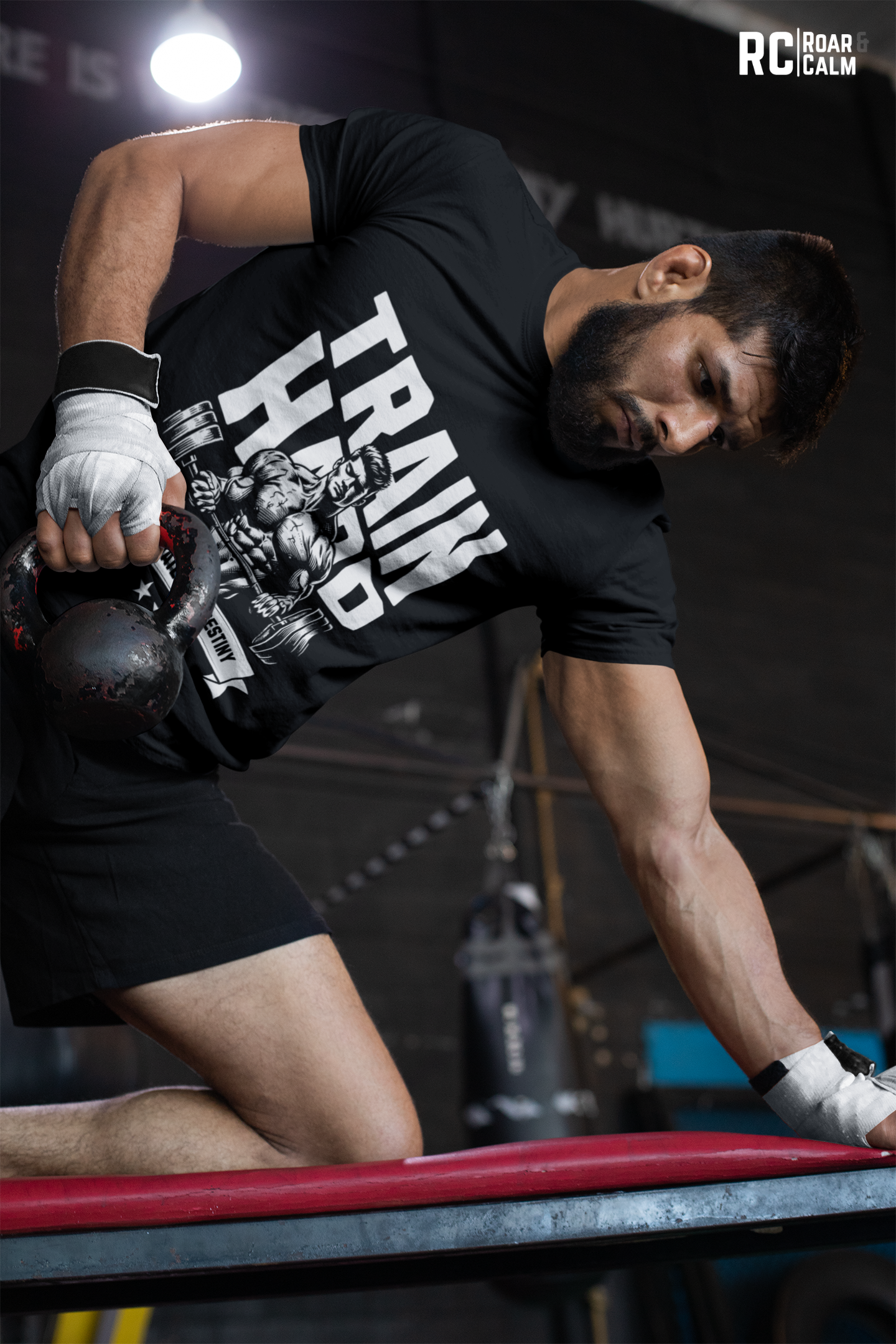 Train Hard Classic Gym T-Shirt – Roar & Calm Collection