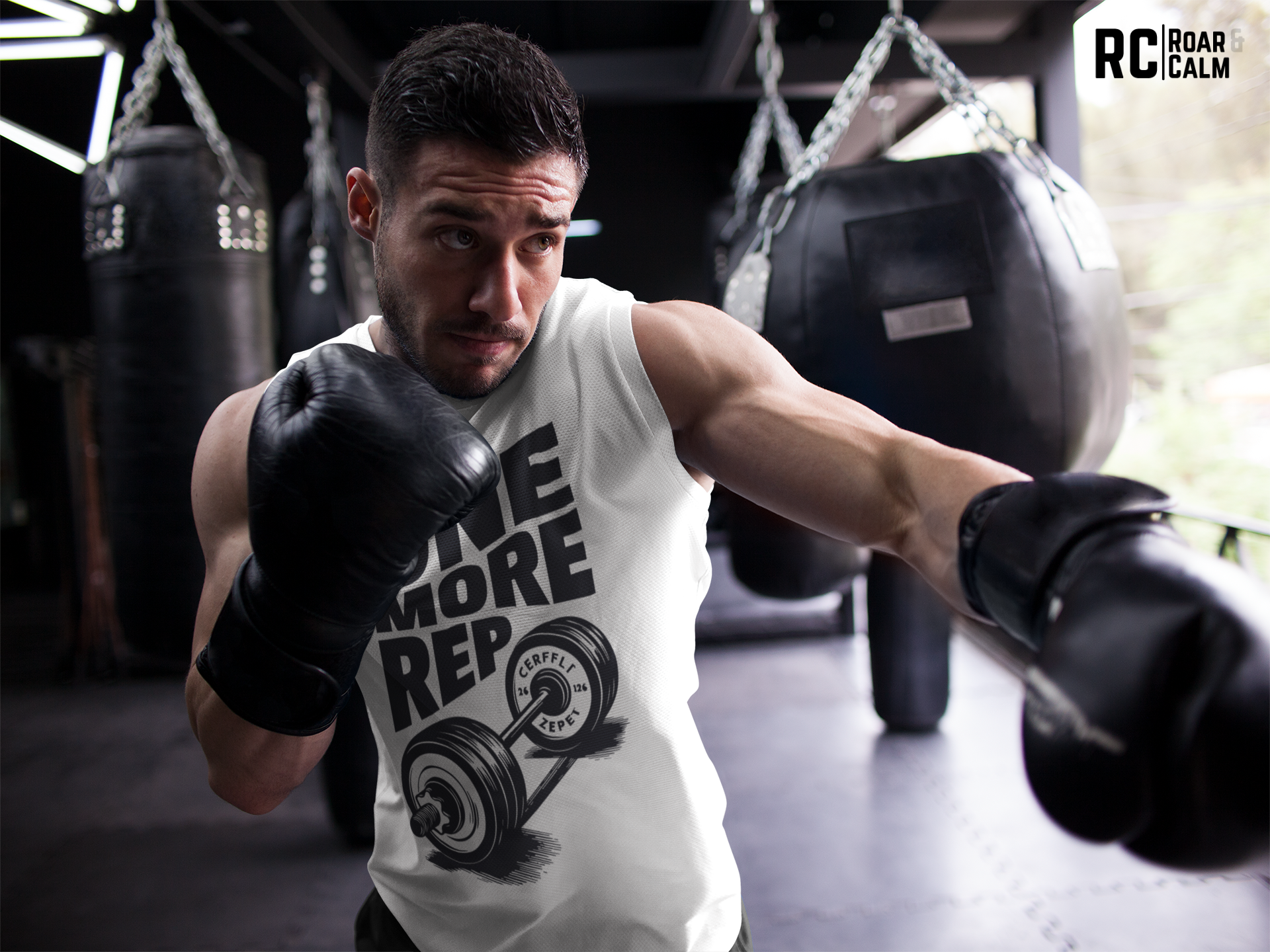 One More Rep Sleeveless Gym Tank – Roar & Calm Collection